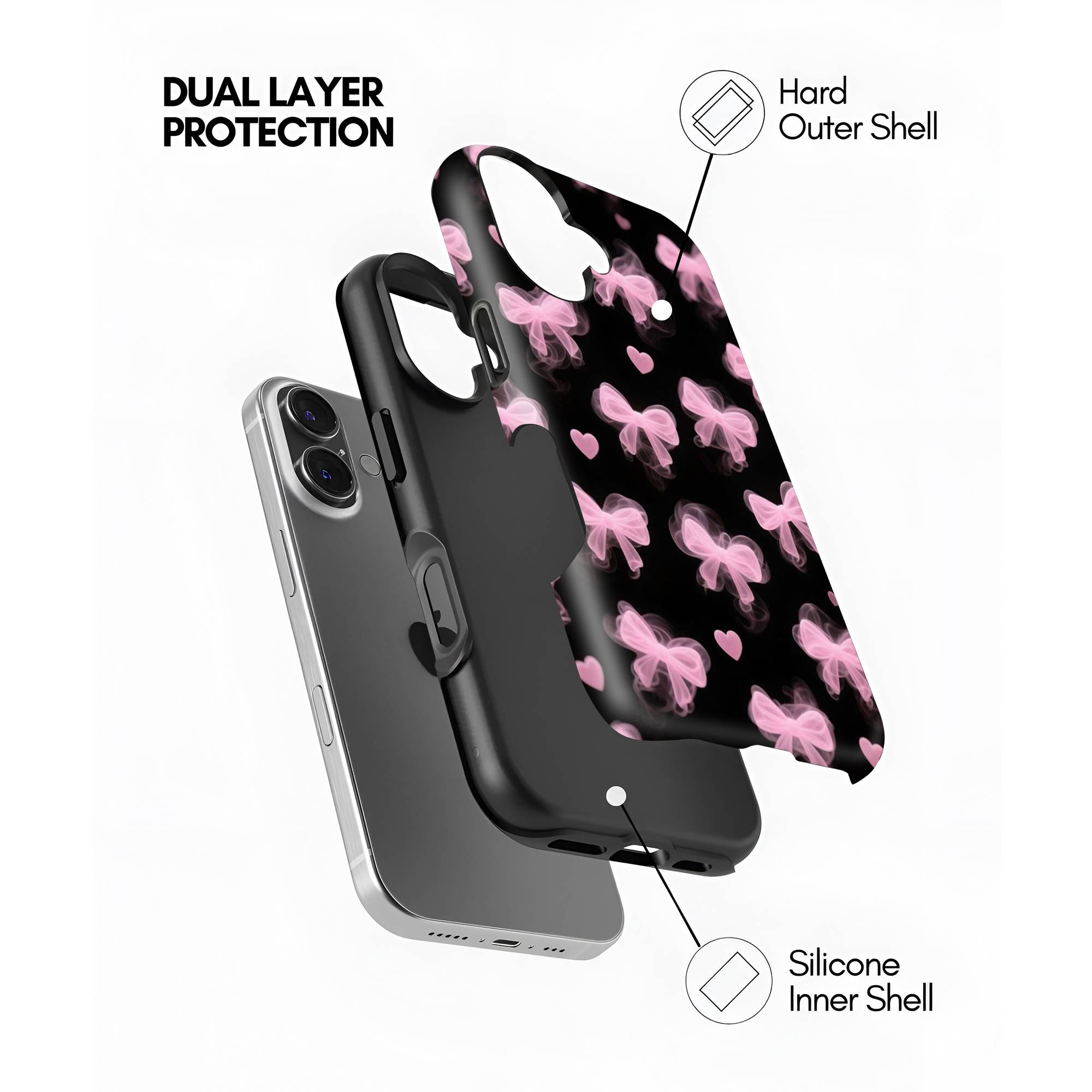 Blush Bow Dreams Dual Guard Case