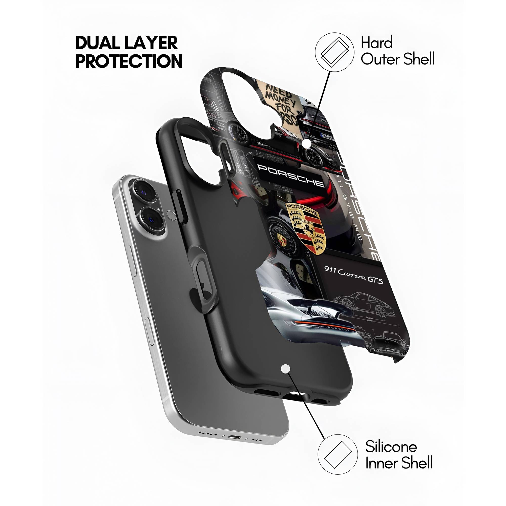 Blackline Porsche Dual Guard Case