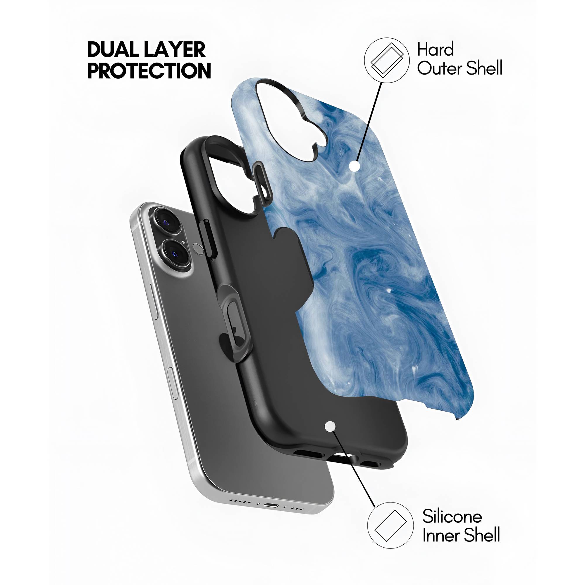 Blue Marble Flow Dual Guard Case