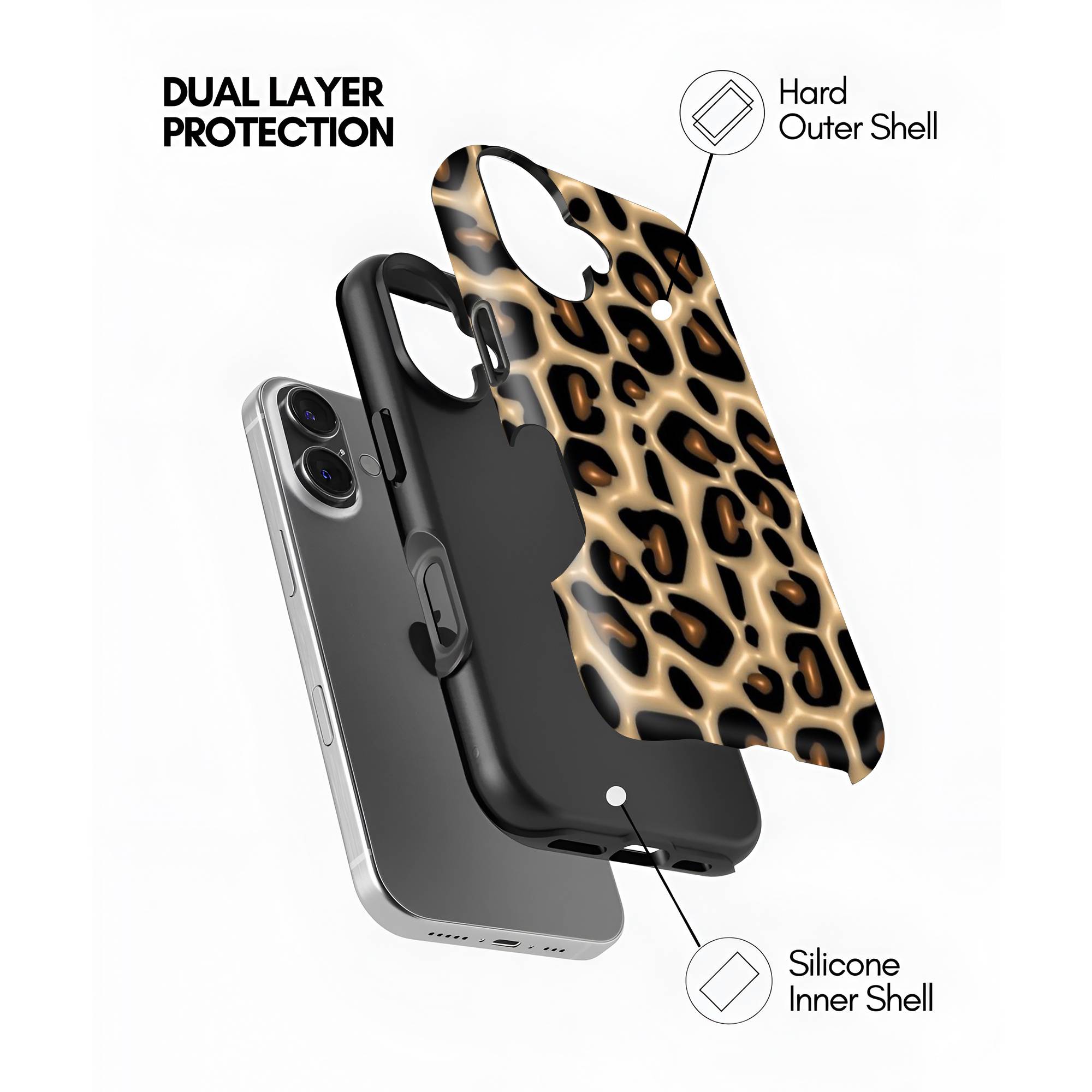 Golden Leopard Dual Guard Case