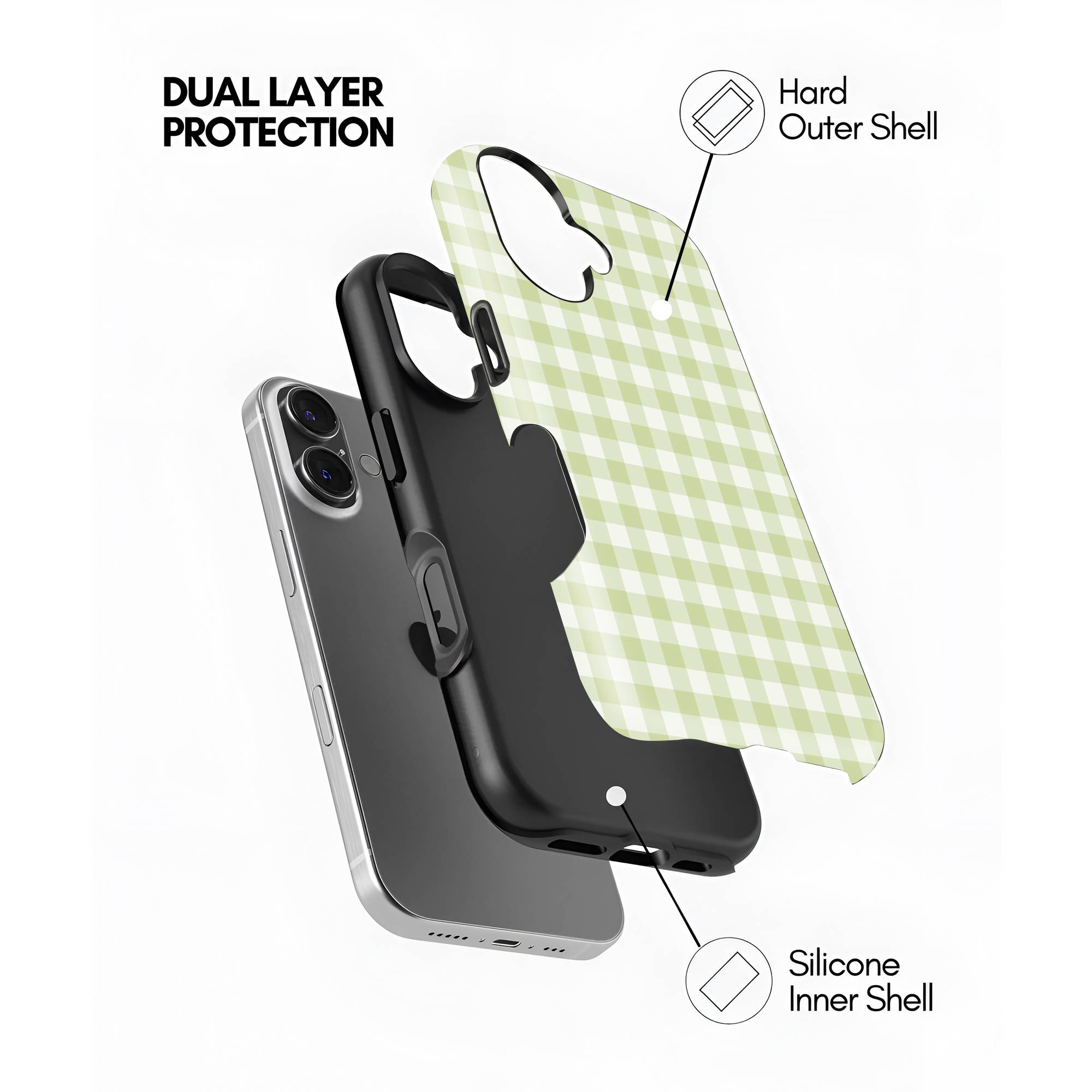 Spring Checkered Dual Guard Case