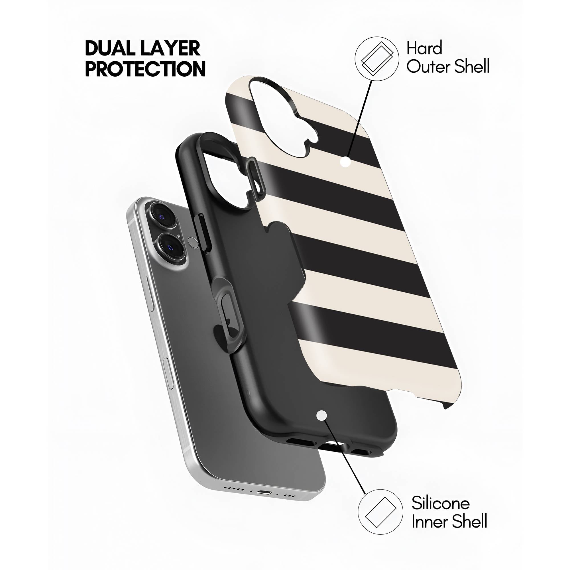 Noir Lines Dual Guard Case