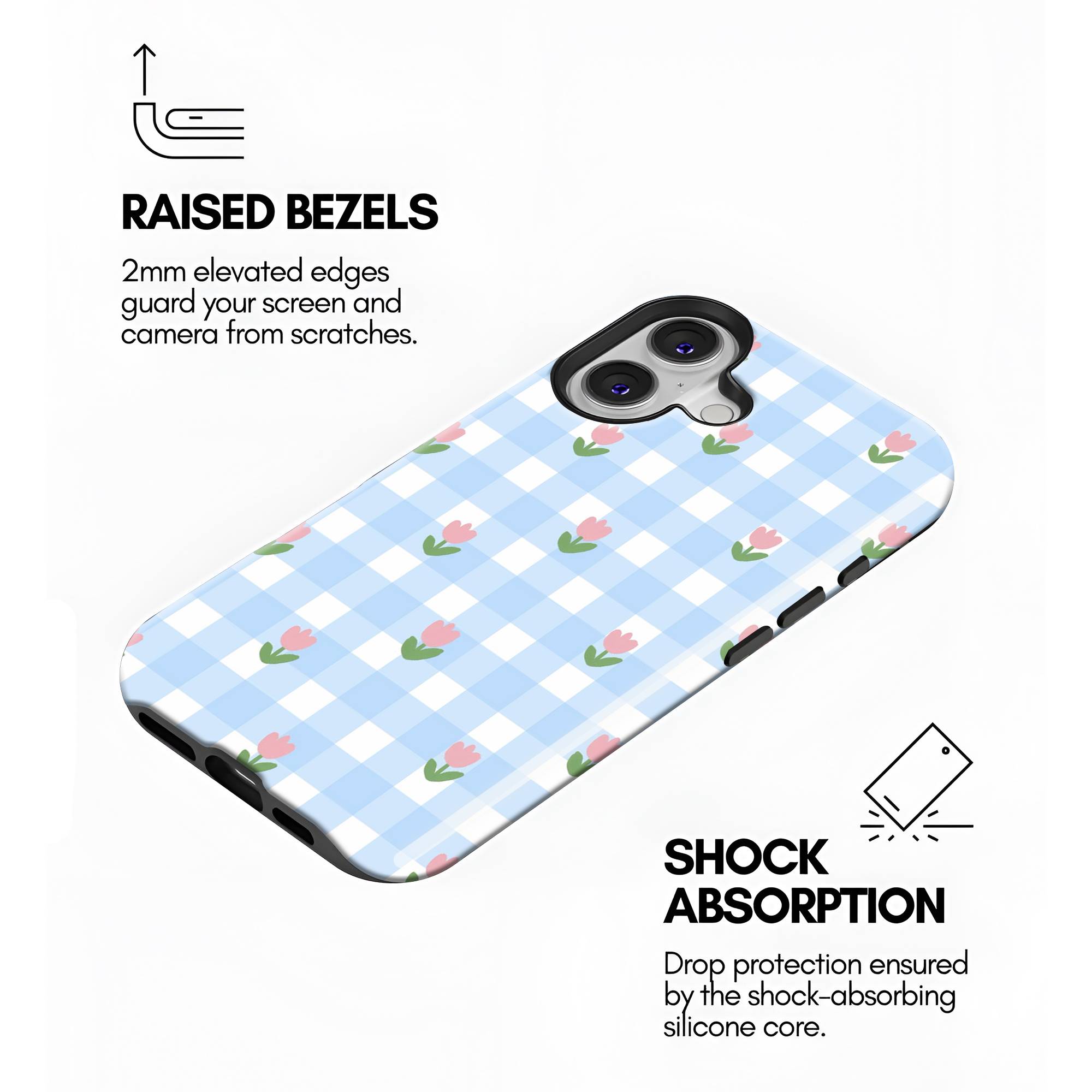 Tulip Gingham Dual Guard Case
