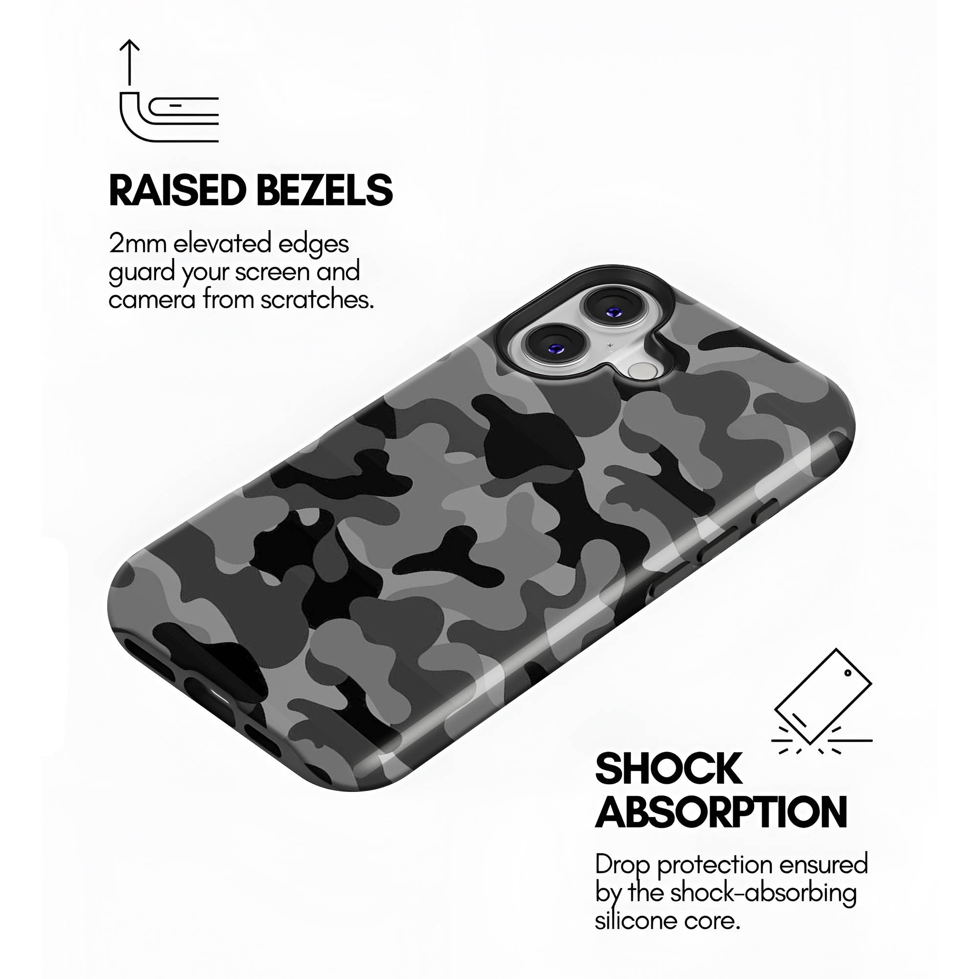 Grey Tactical Dual Guard Case