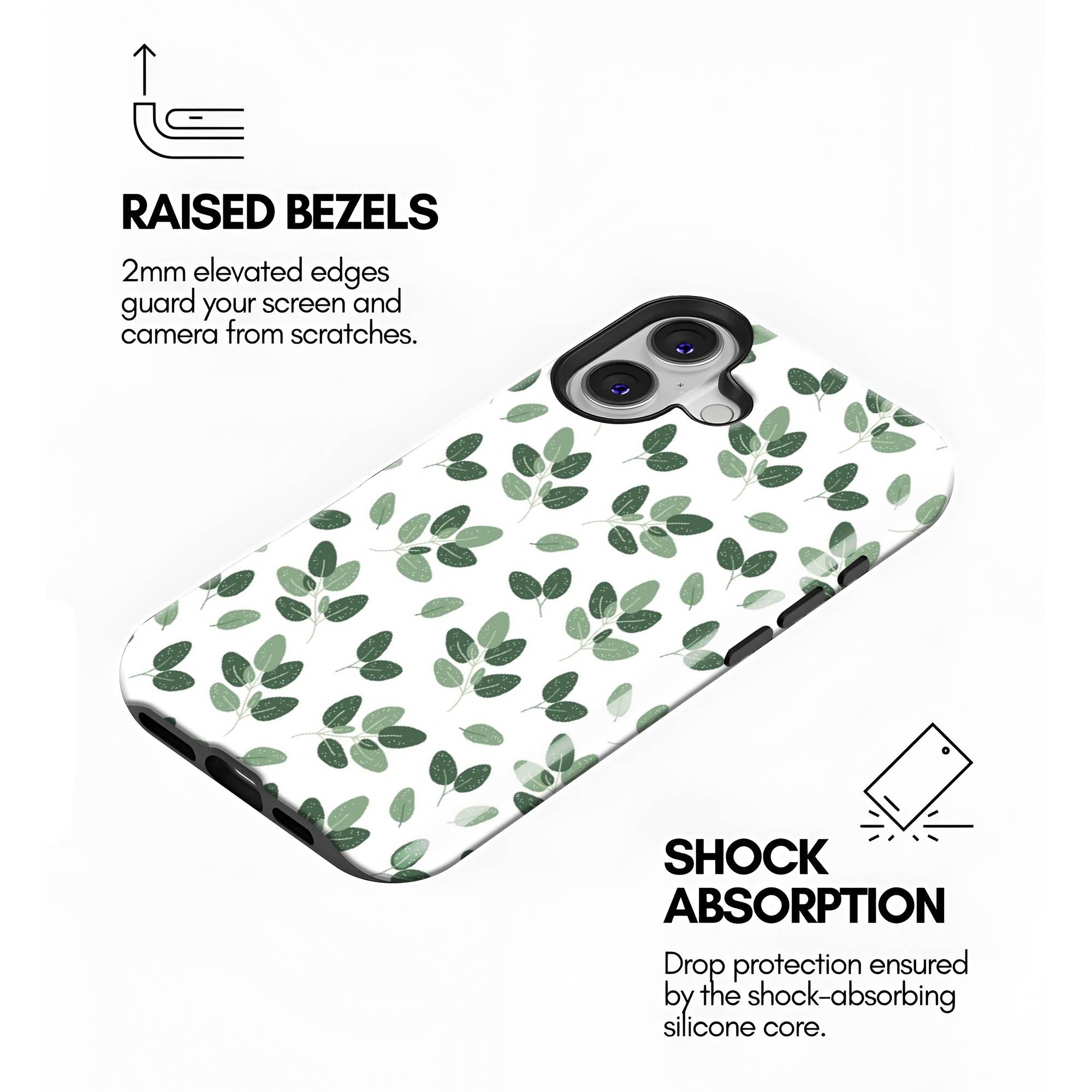 Green Leaves Dual Guard Case