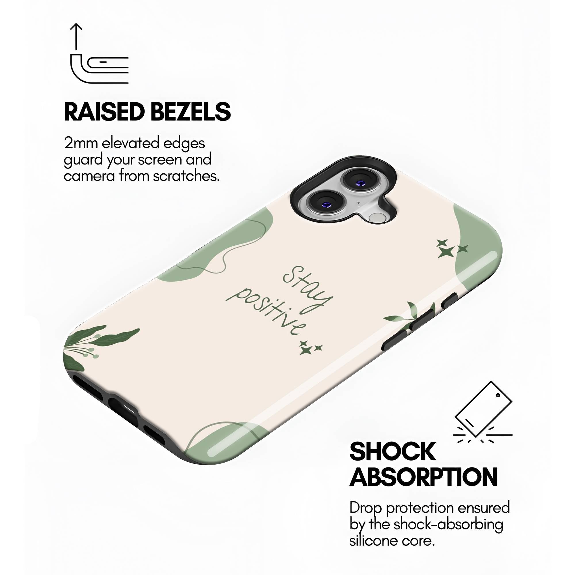 Stay Positive Dual Guard Case