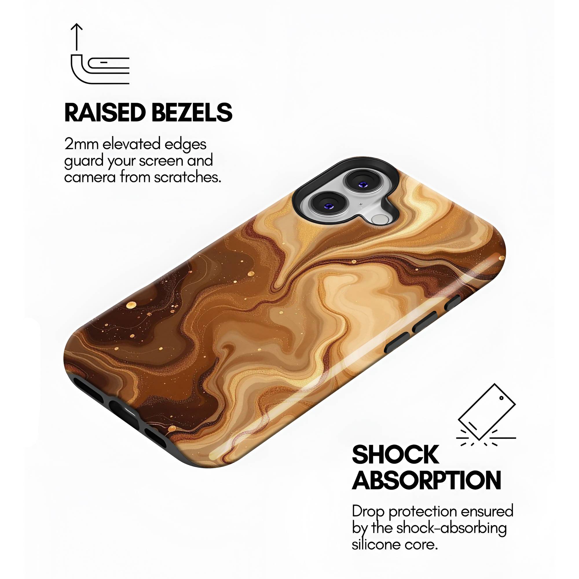 Golden Marble Dual Guard Case
