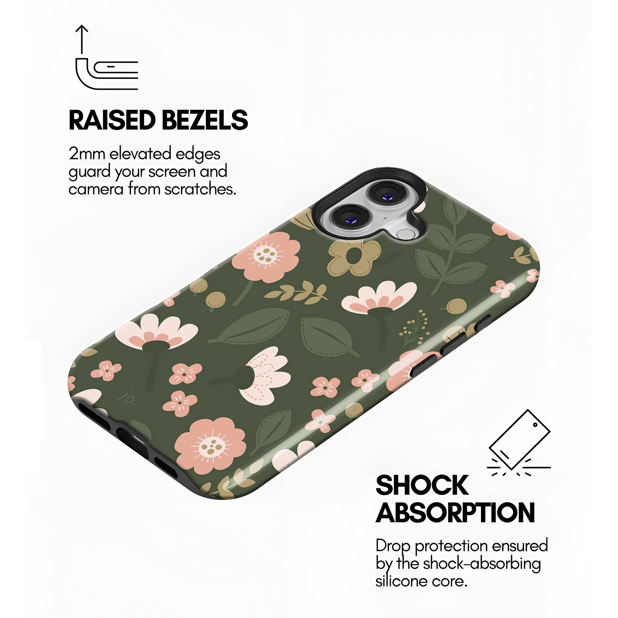 Forest Petals Dual Guard Case