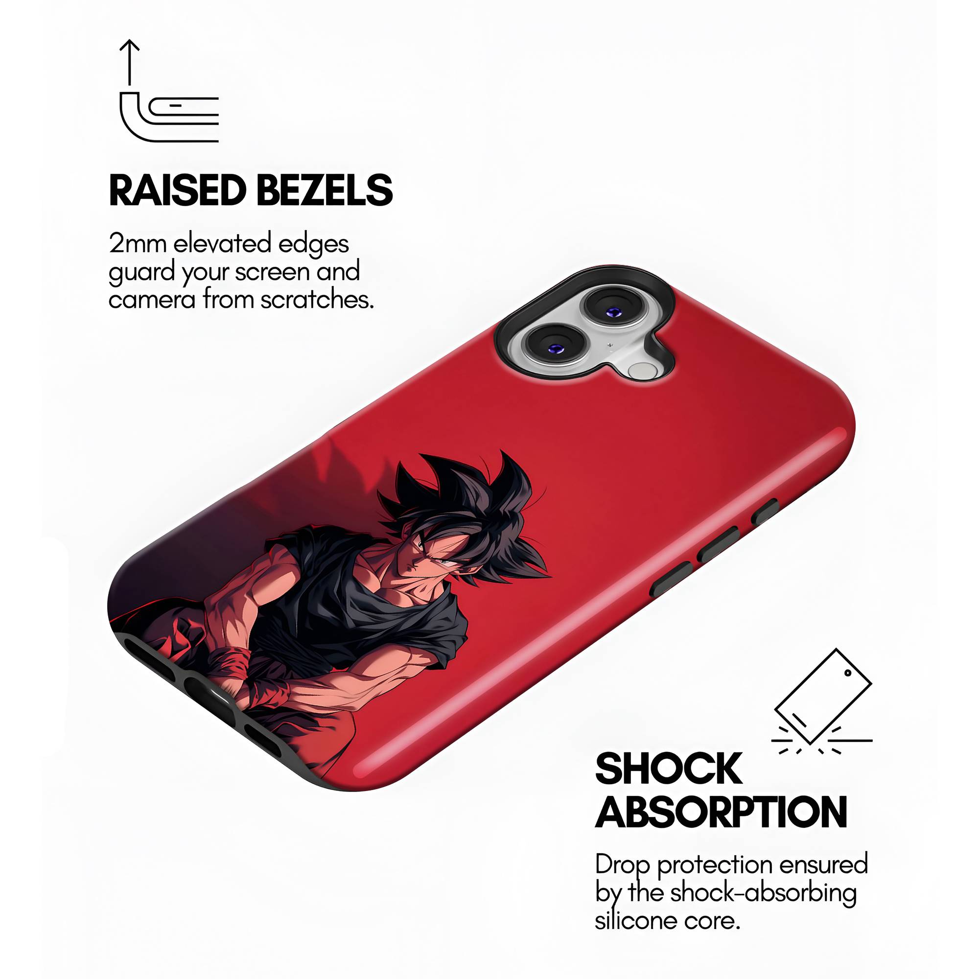 Scarlet Aura Goku Dual Guard Case