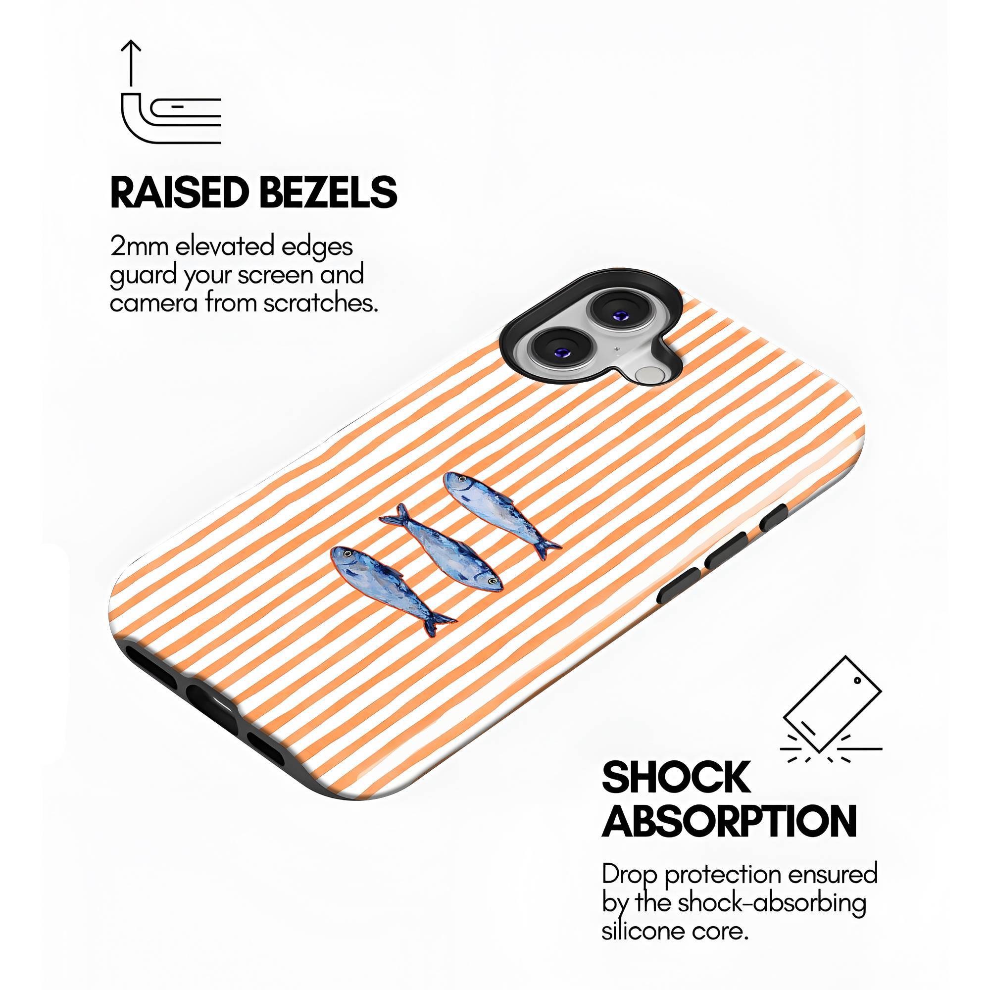 Sardine Stripes Dual Guard Case