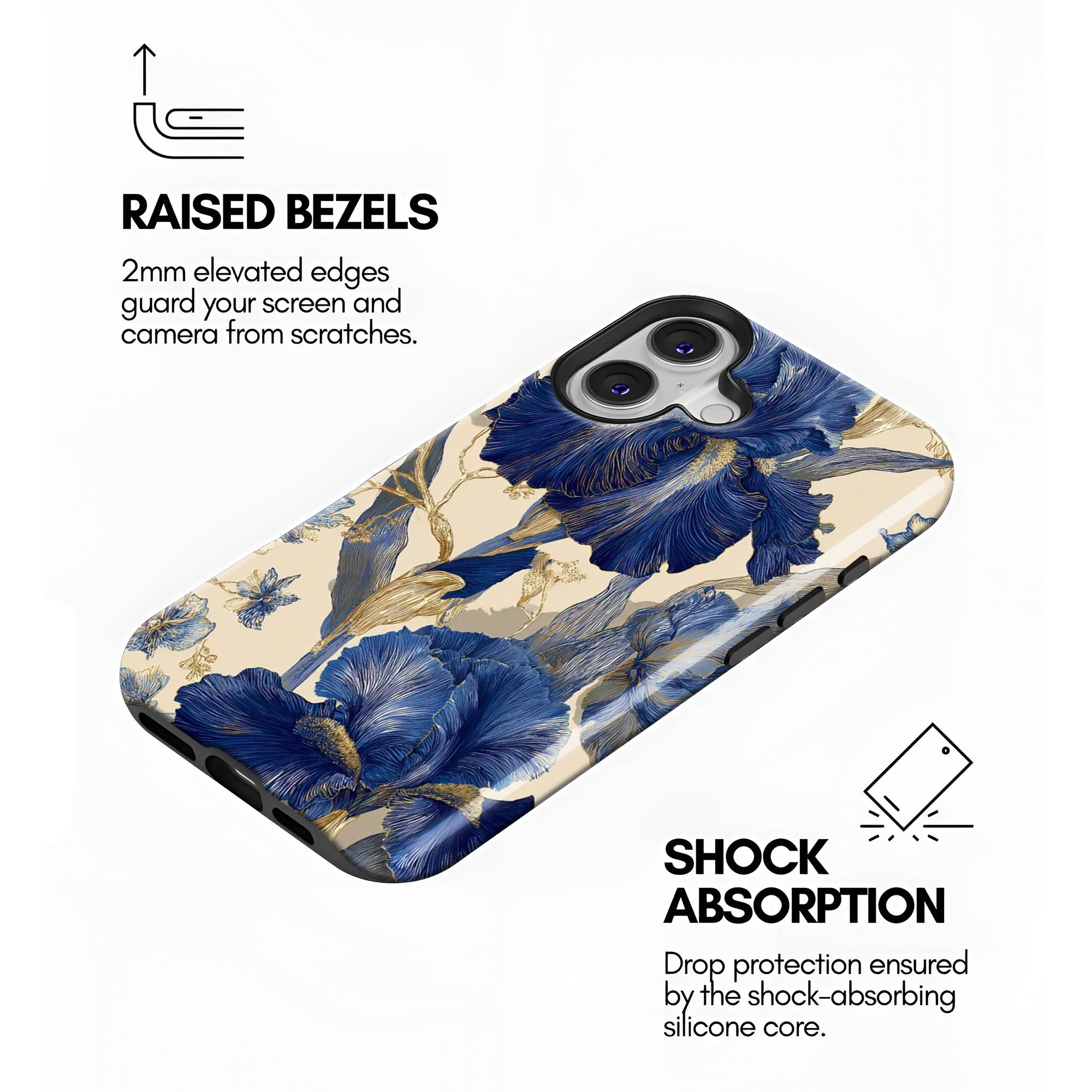 Sapphire Petals Dual Guard Case