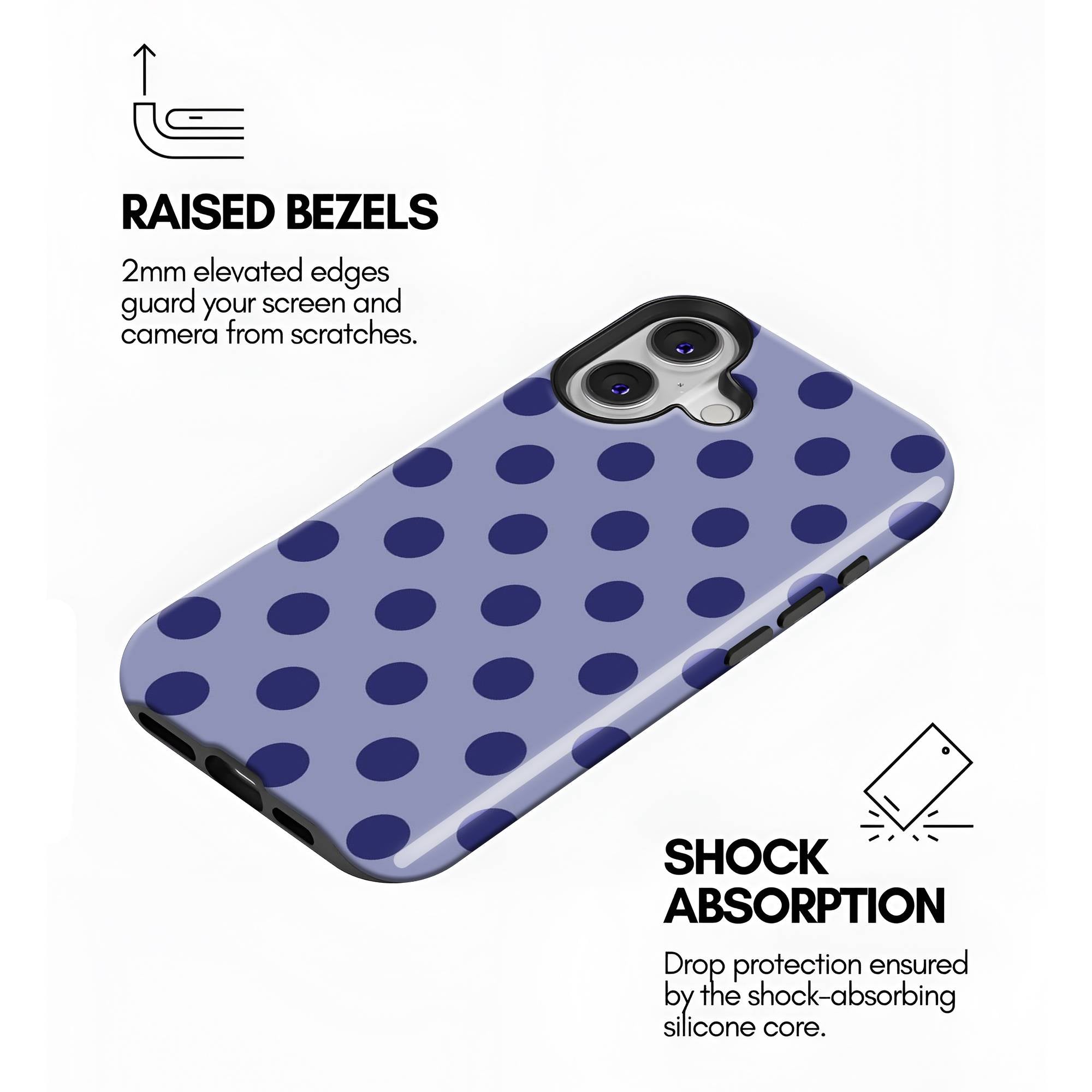Blueberry Polka Dual Guard Case