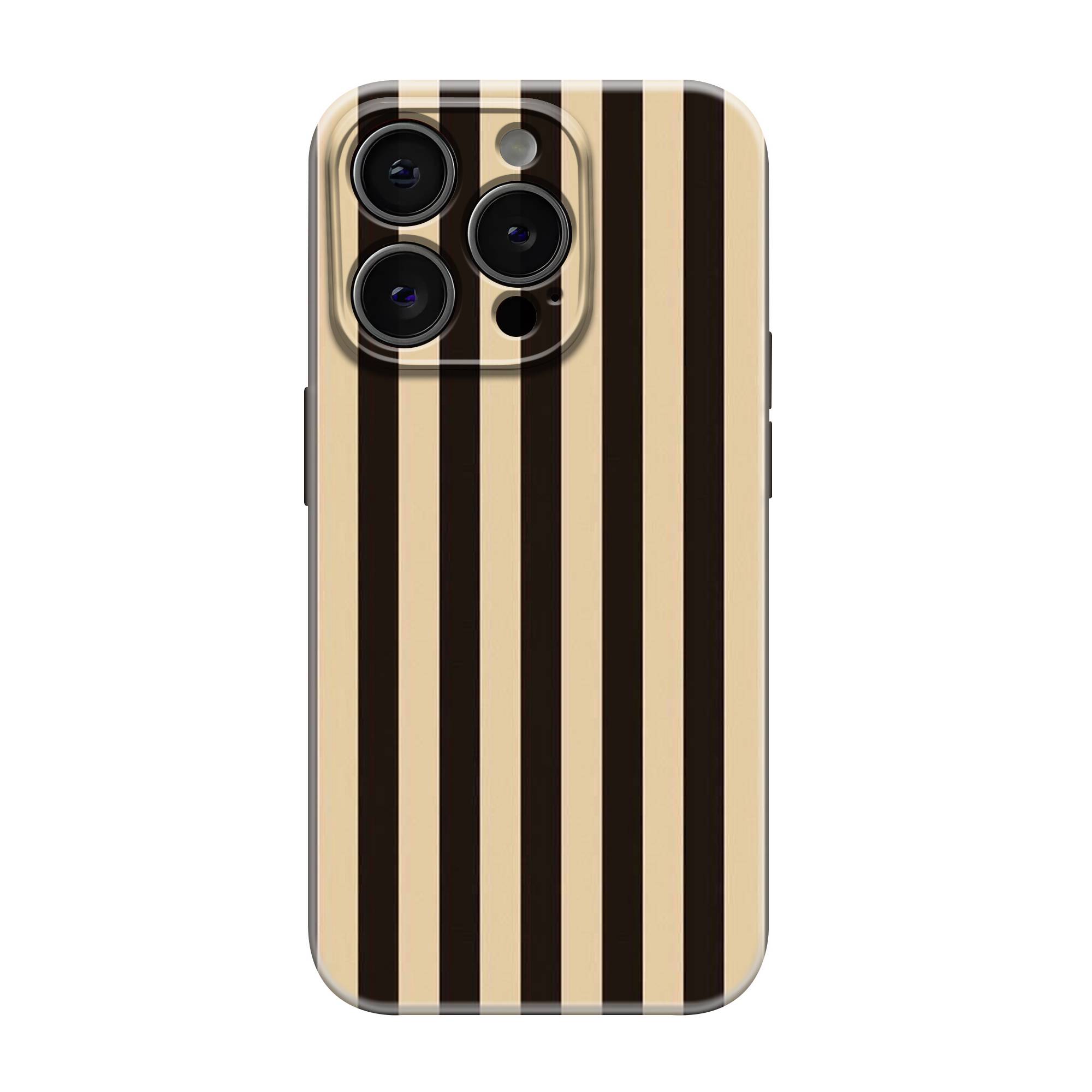 Mocha Stripe Glossy Hard Case