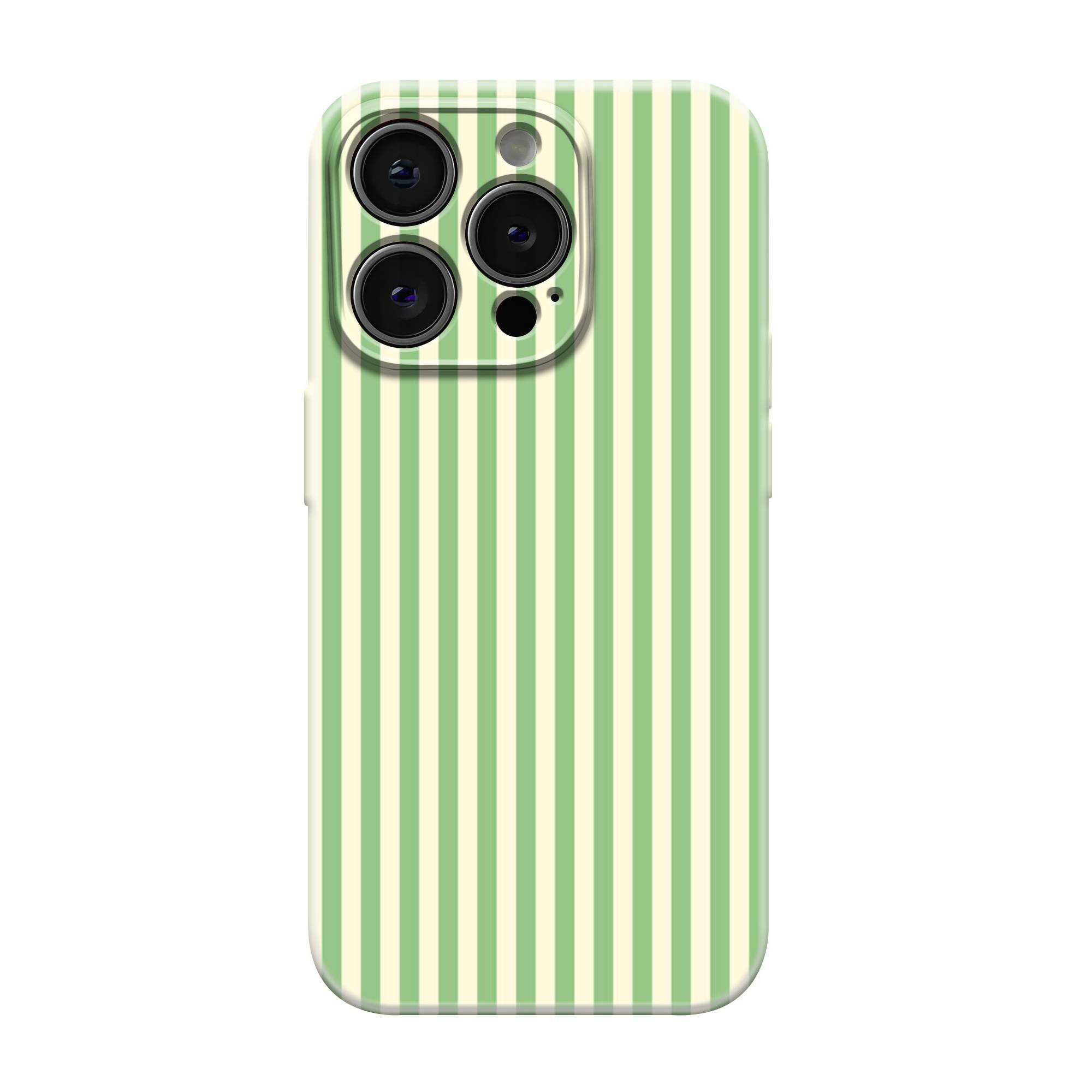Mint Stripe Glossy Hard Case