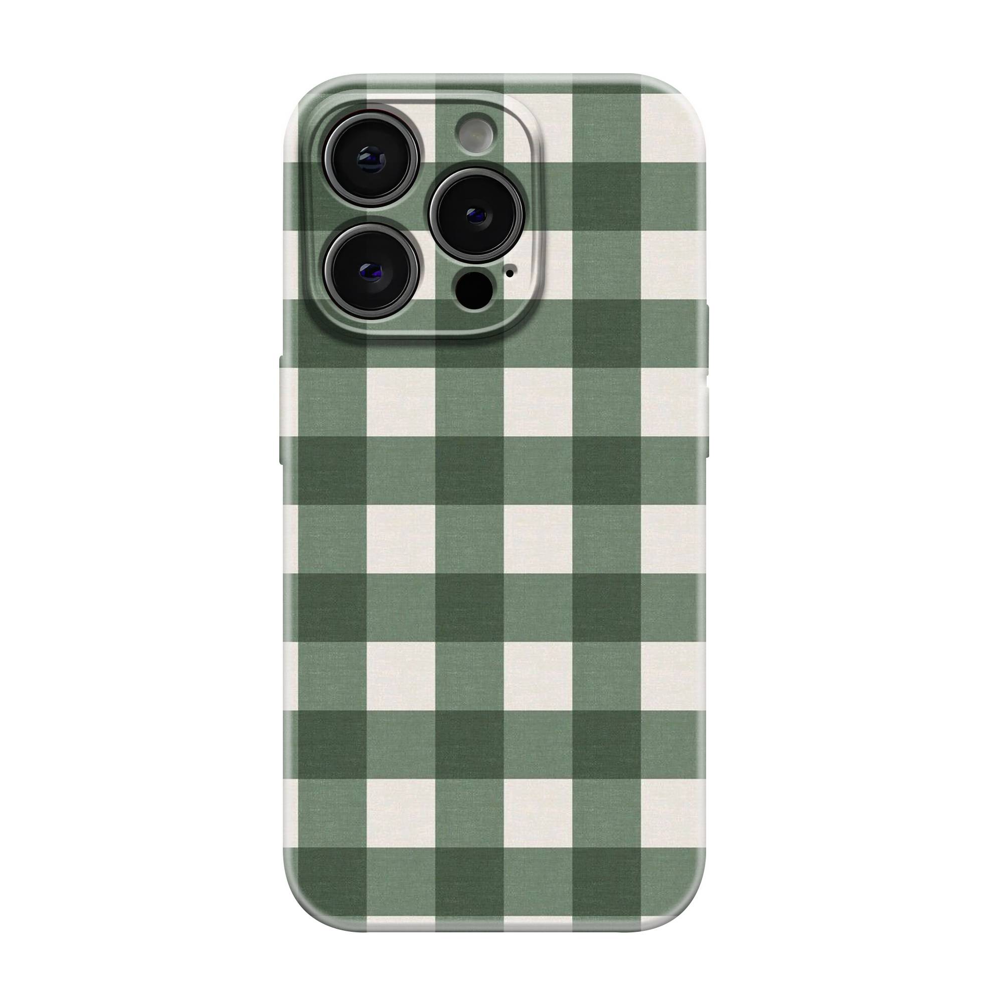 Green Check Glossy Hard Case