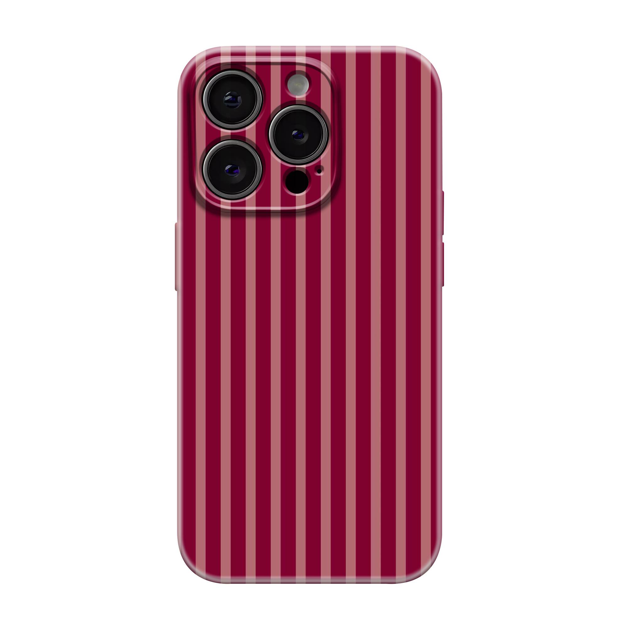 Crimson Stripes Glossy Hard Case