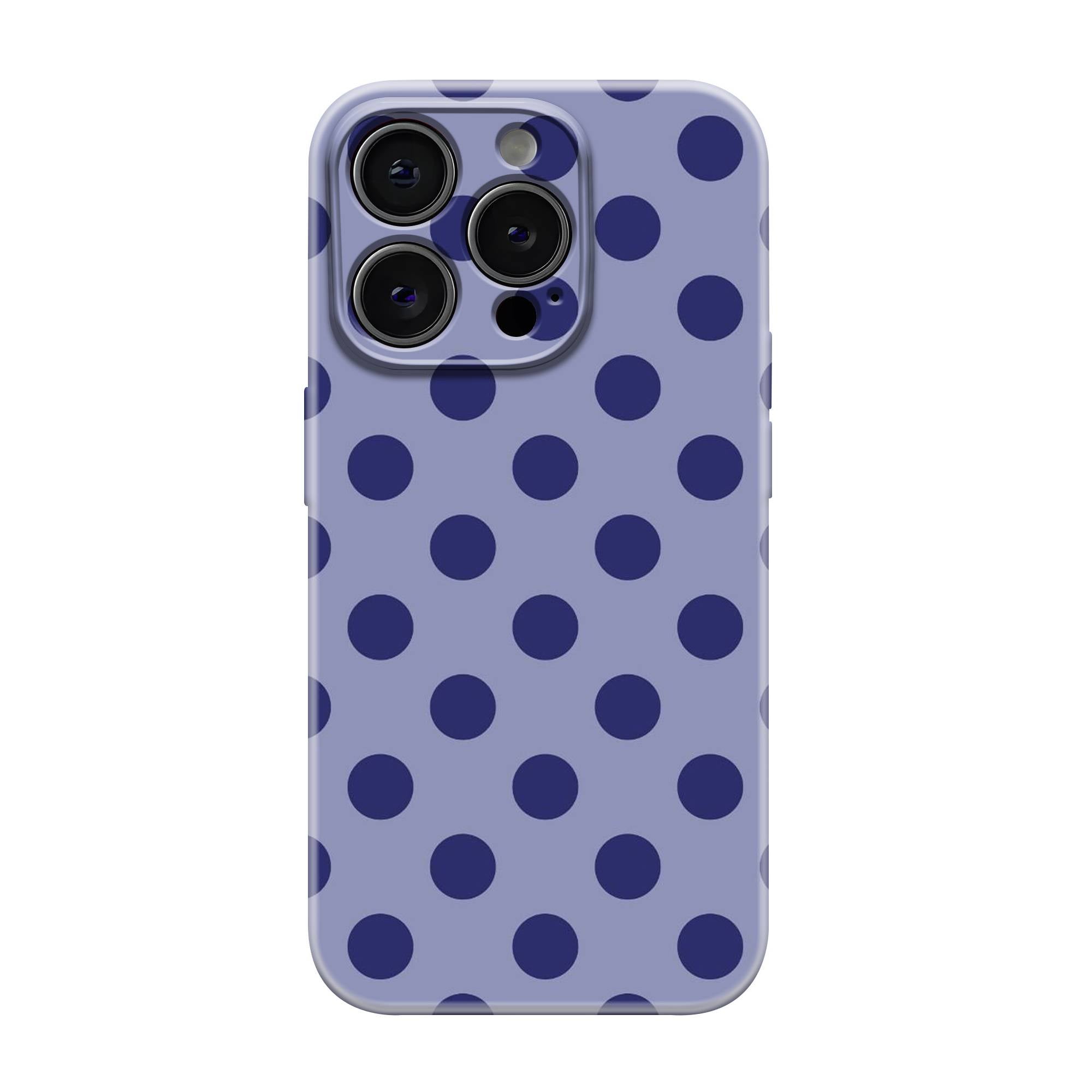 Blueberry Polka Glossy Hard Case