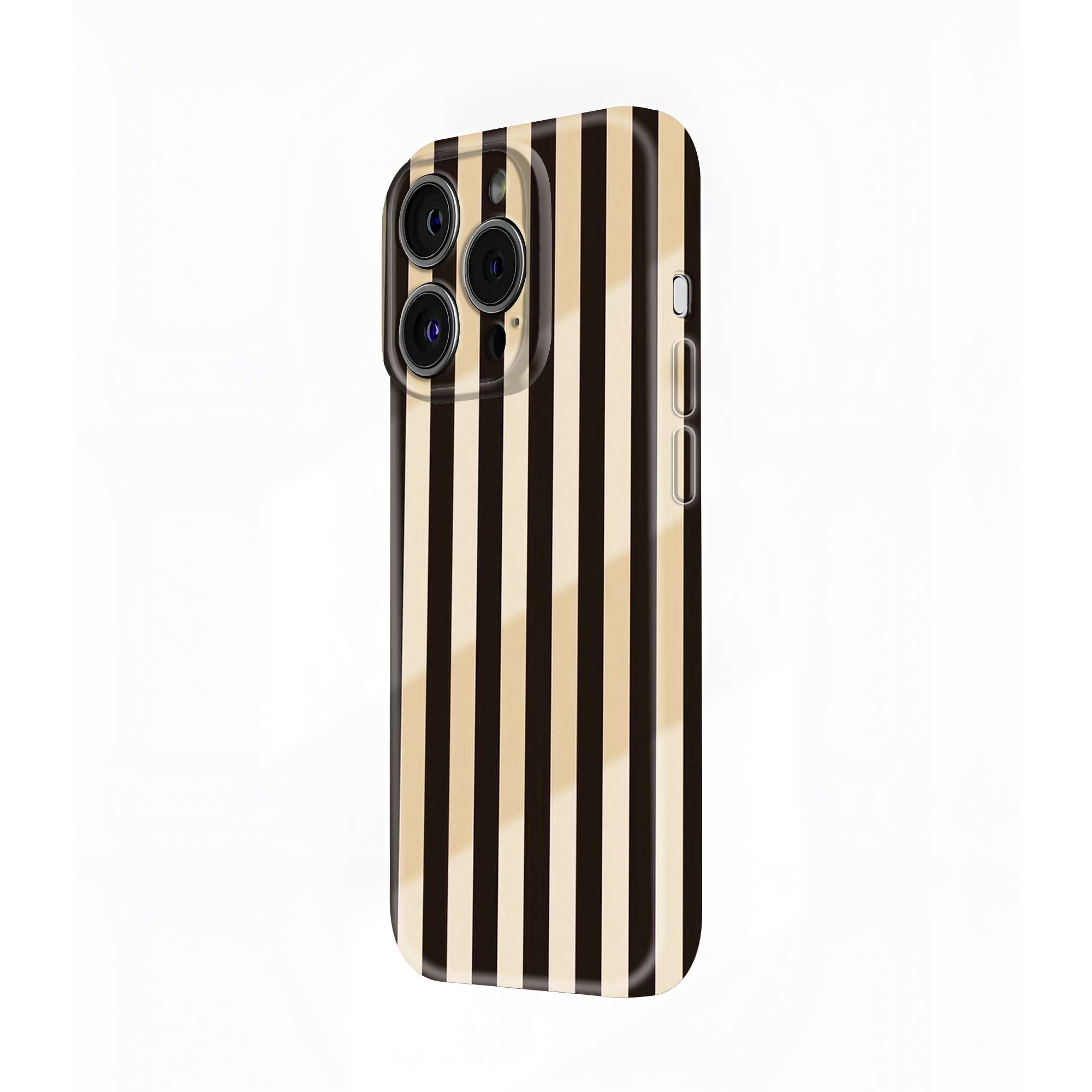 Mocha Stripe Glossy Hard Case