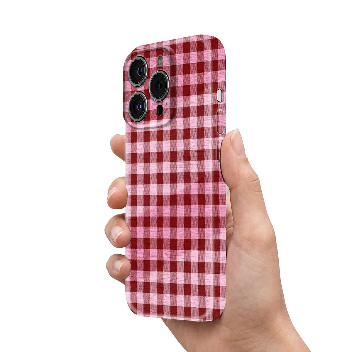 Red Velvet Checks Glossy Hard Case