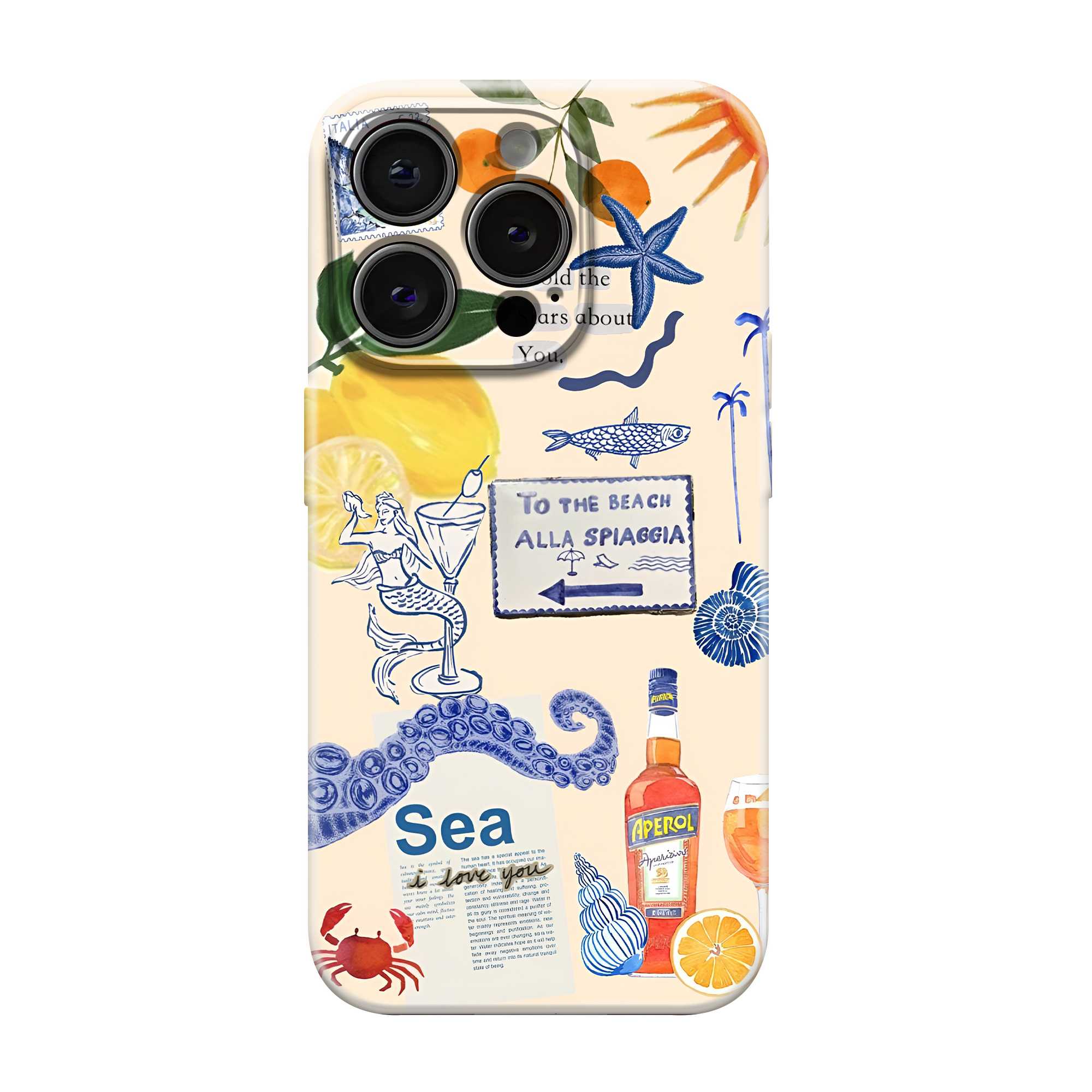 Golden Lemons Glossy Hard Case
