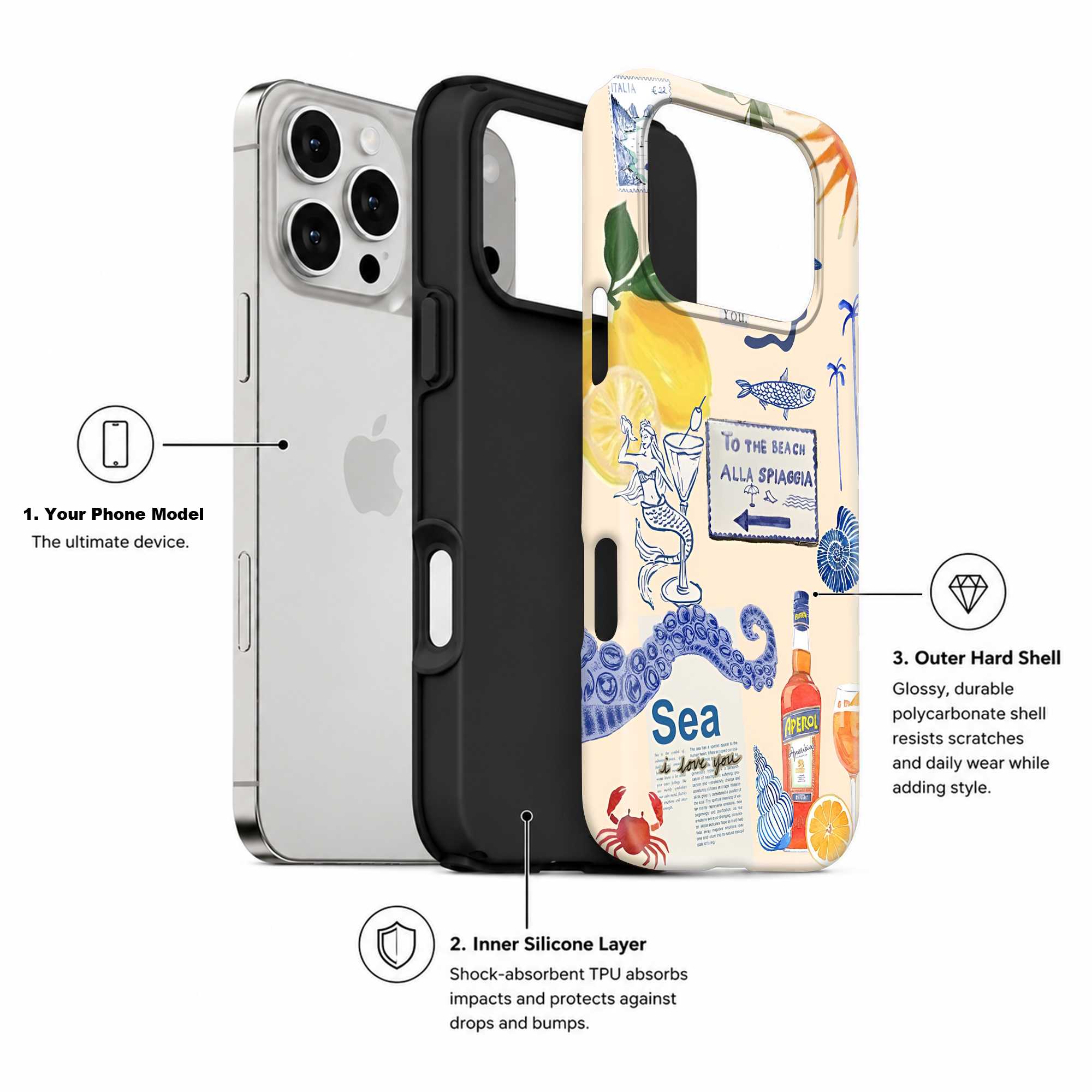 Golden Lemons Dual Guard Case