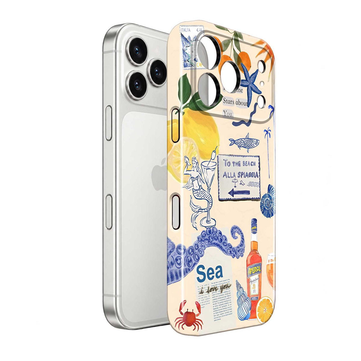 Golden Lemons Glossy Hard Case