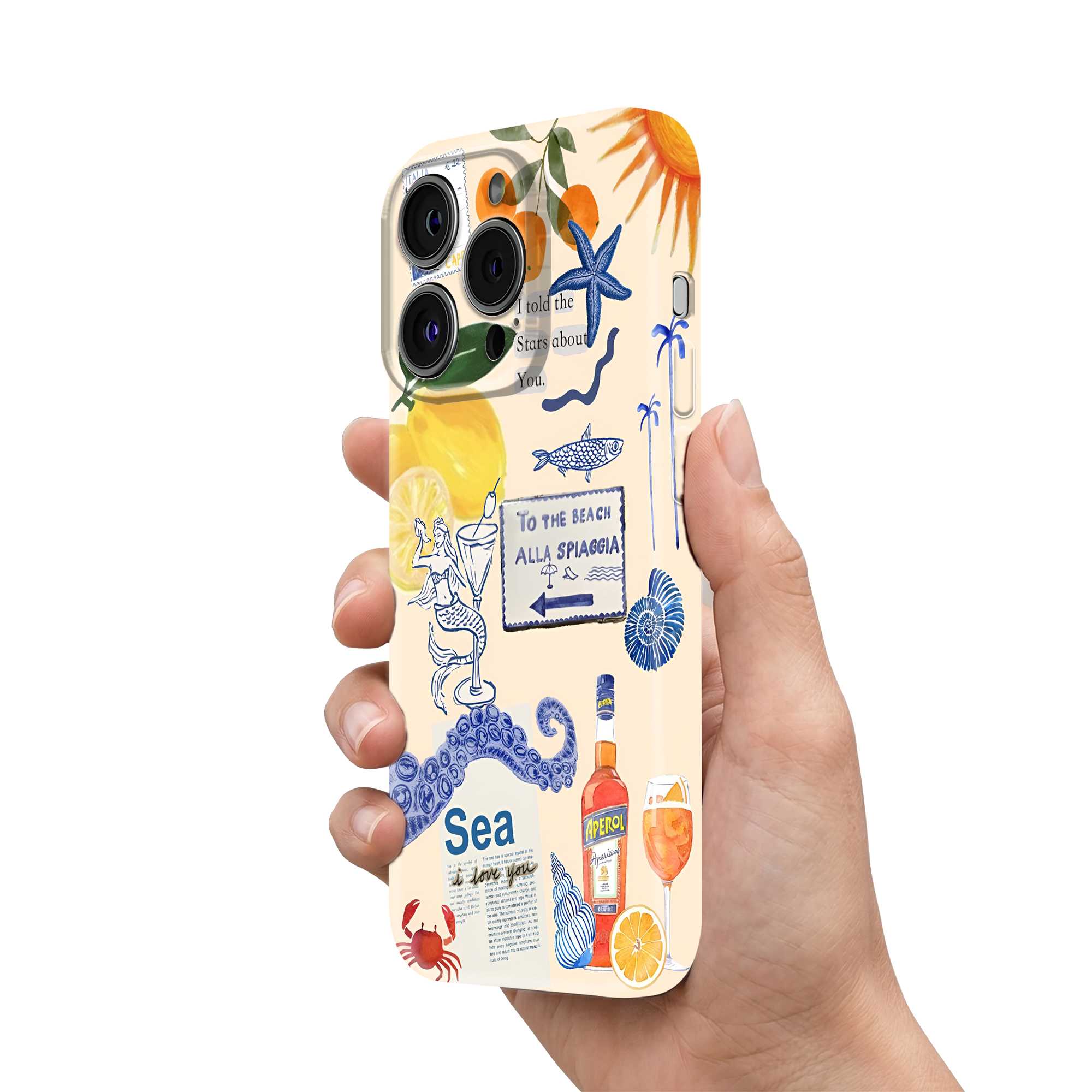 Golden Lemons Glossy Hard Case