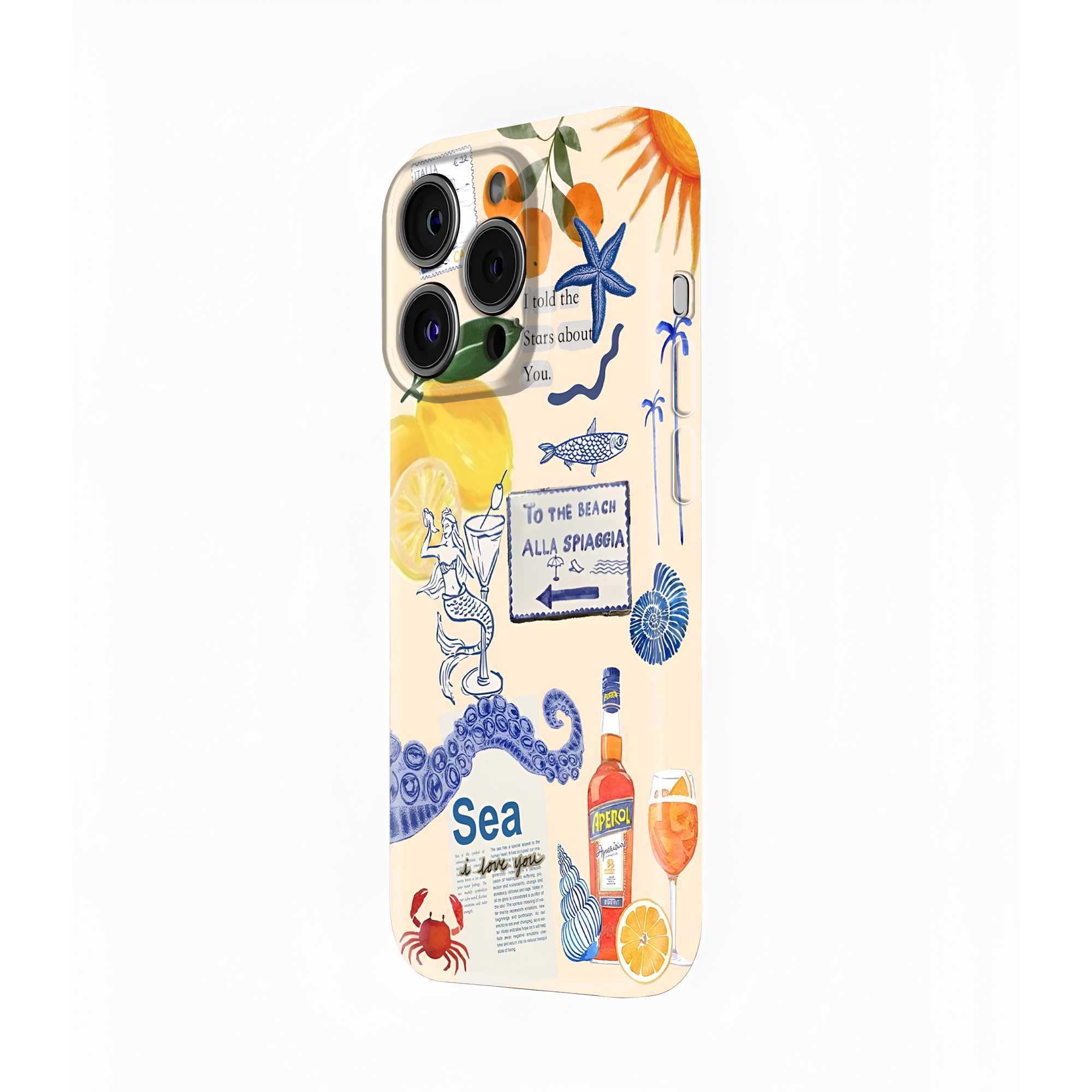 Golden Lemons Glossy Hard Case