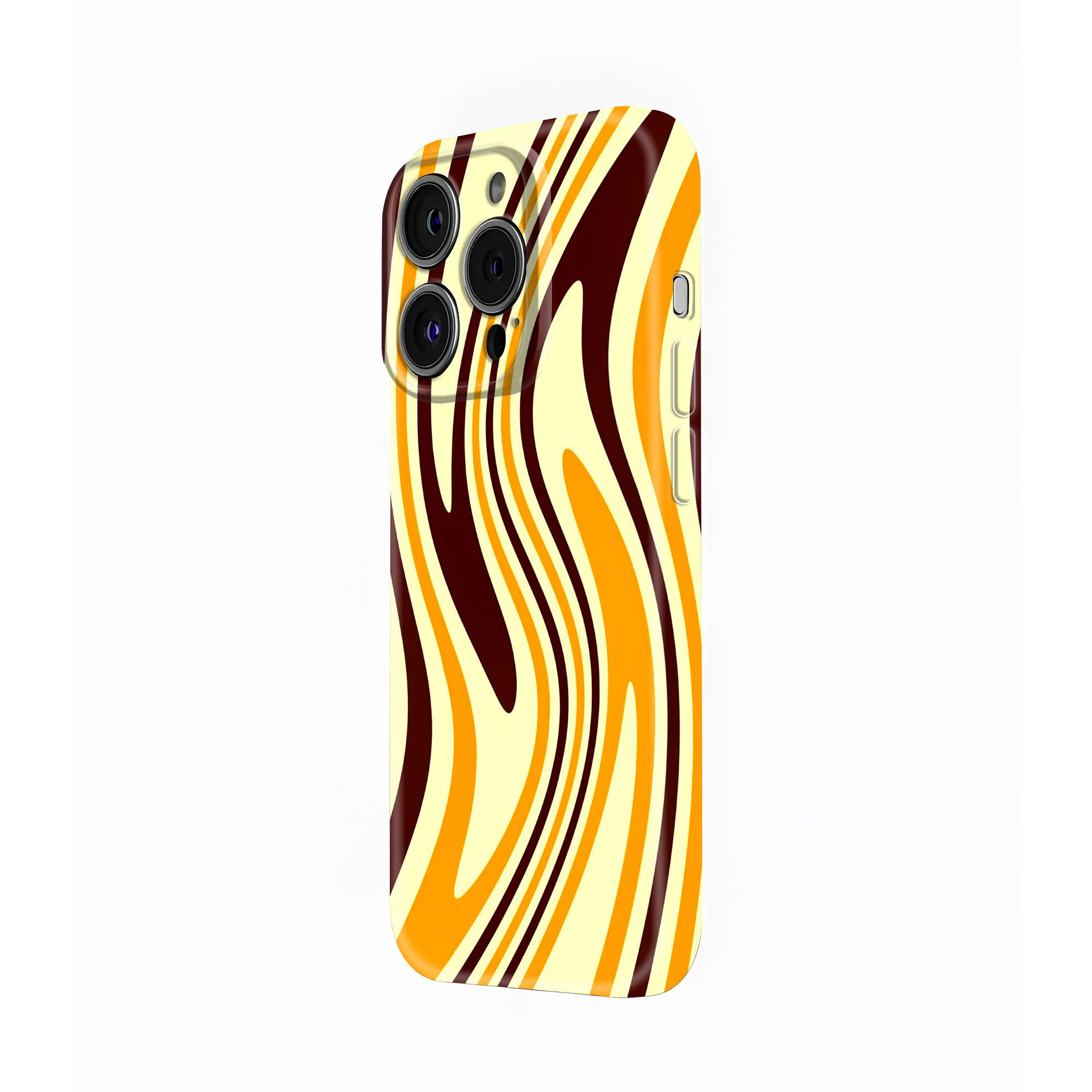 Golden Swirl Glossy Hard Case