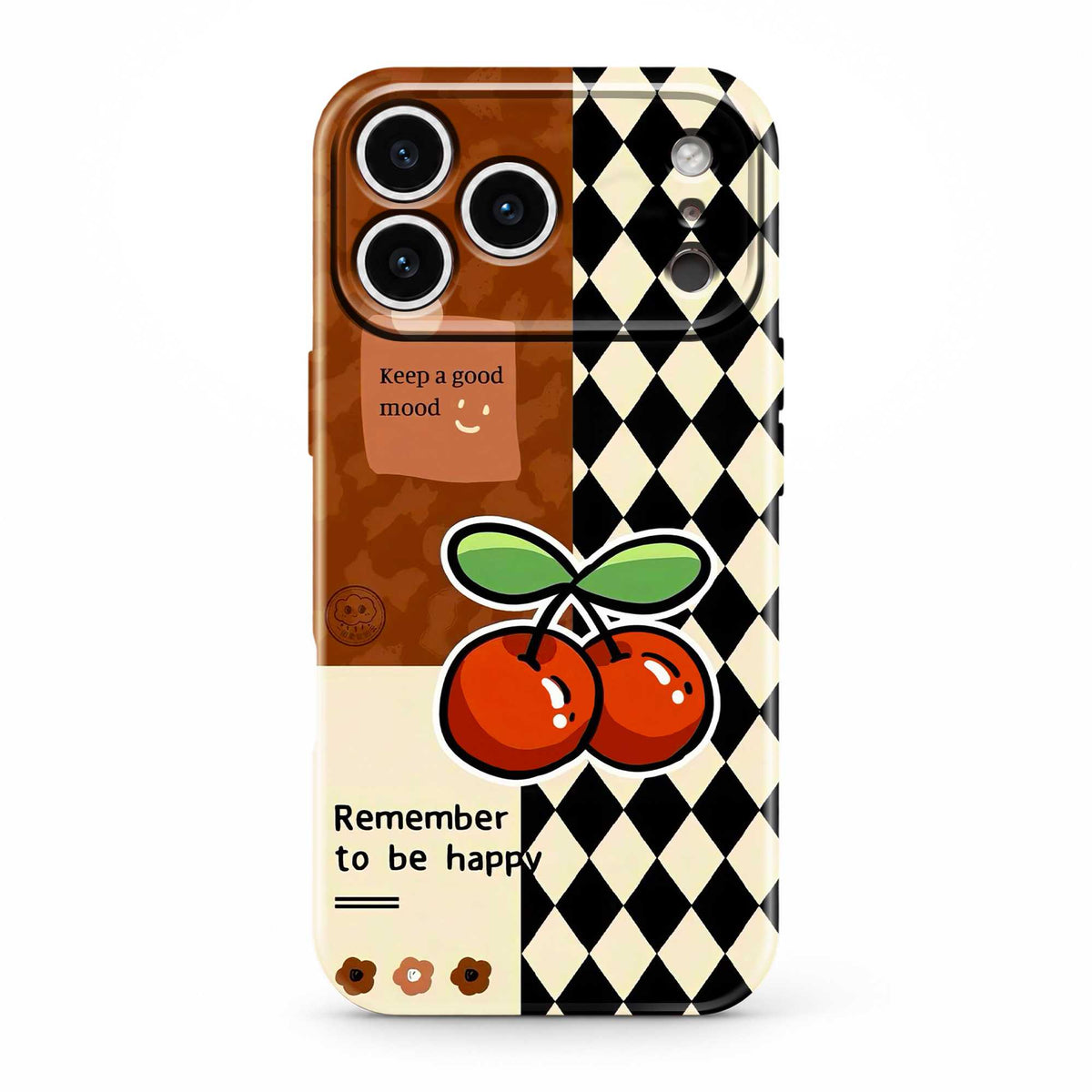 Happy Vibes Cherry Glossy Hard Case