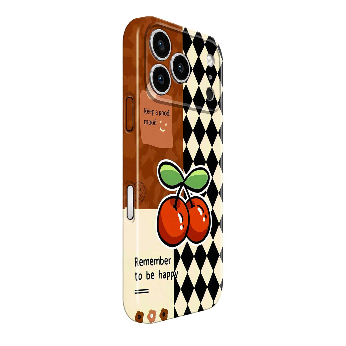 Happy Vibes Cherry Glossy Hard Case