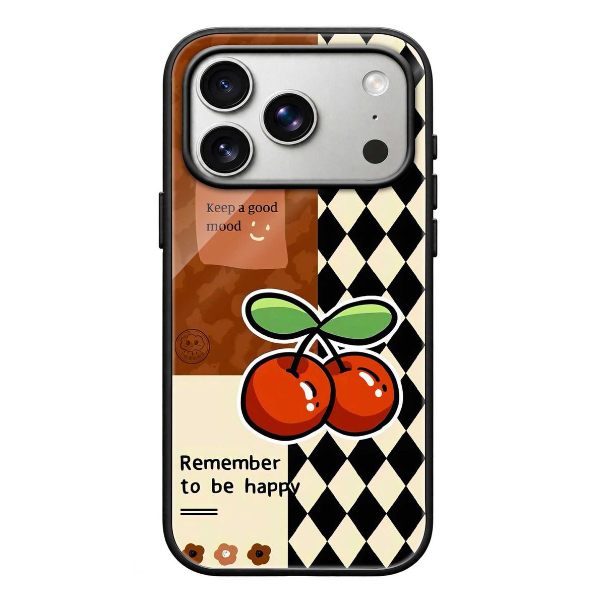 Happy Vibes Cherry Glass Case