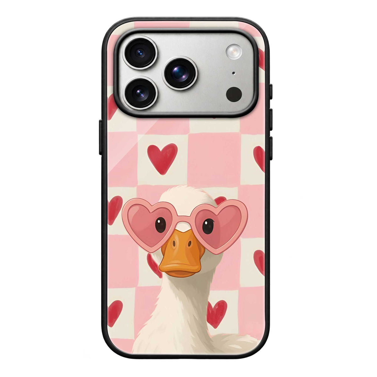 Heart Quacker Glass Case