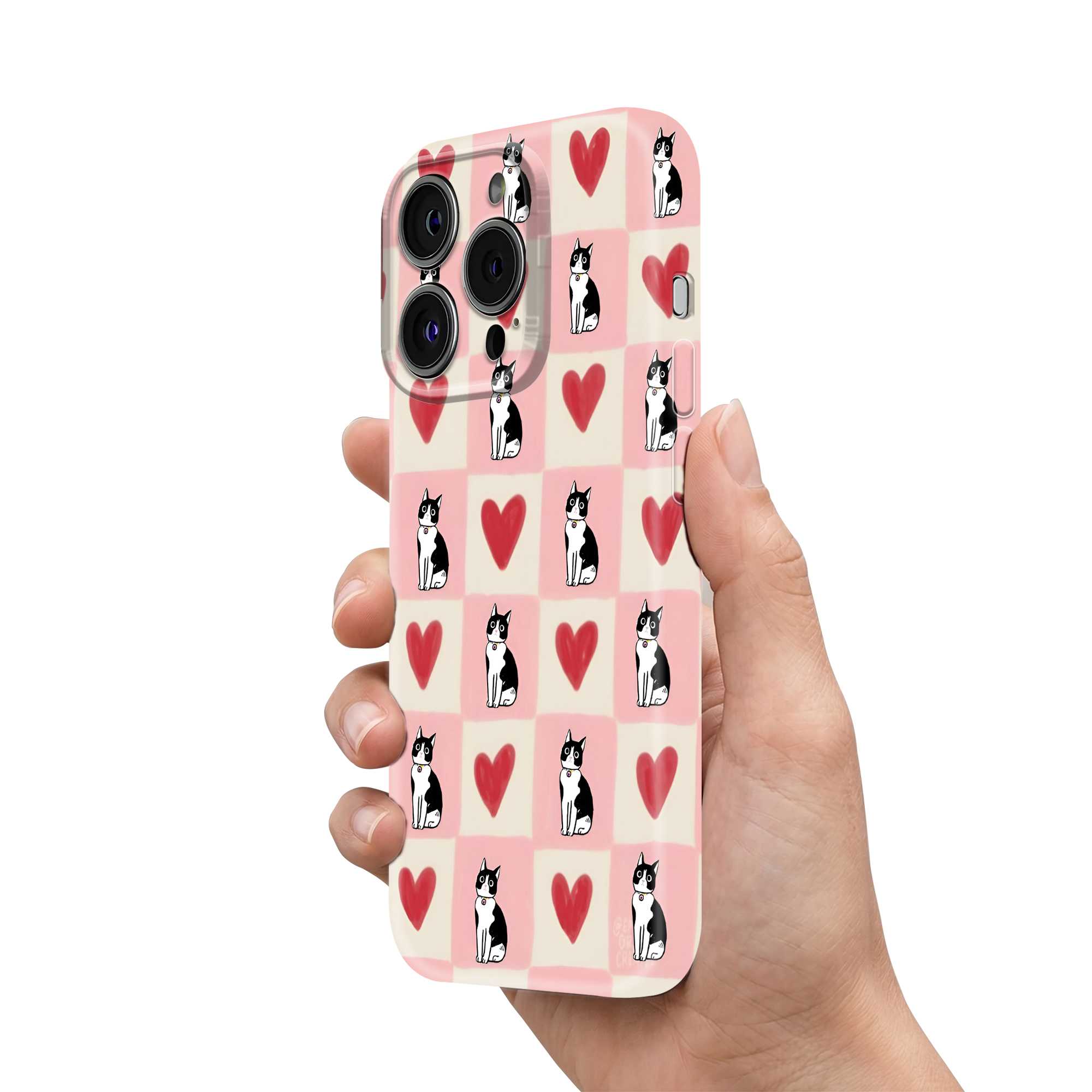 Heart Paws Glossy Hard Case