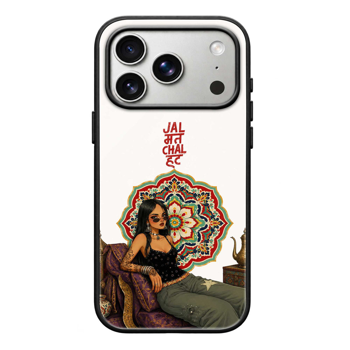 Jal Mat Chal Hat Glass Case