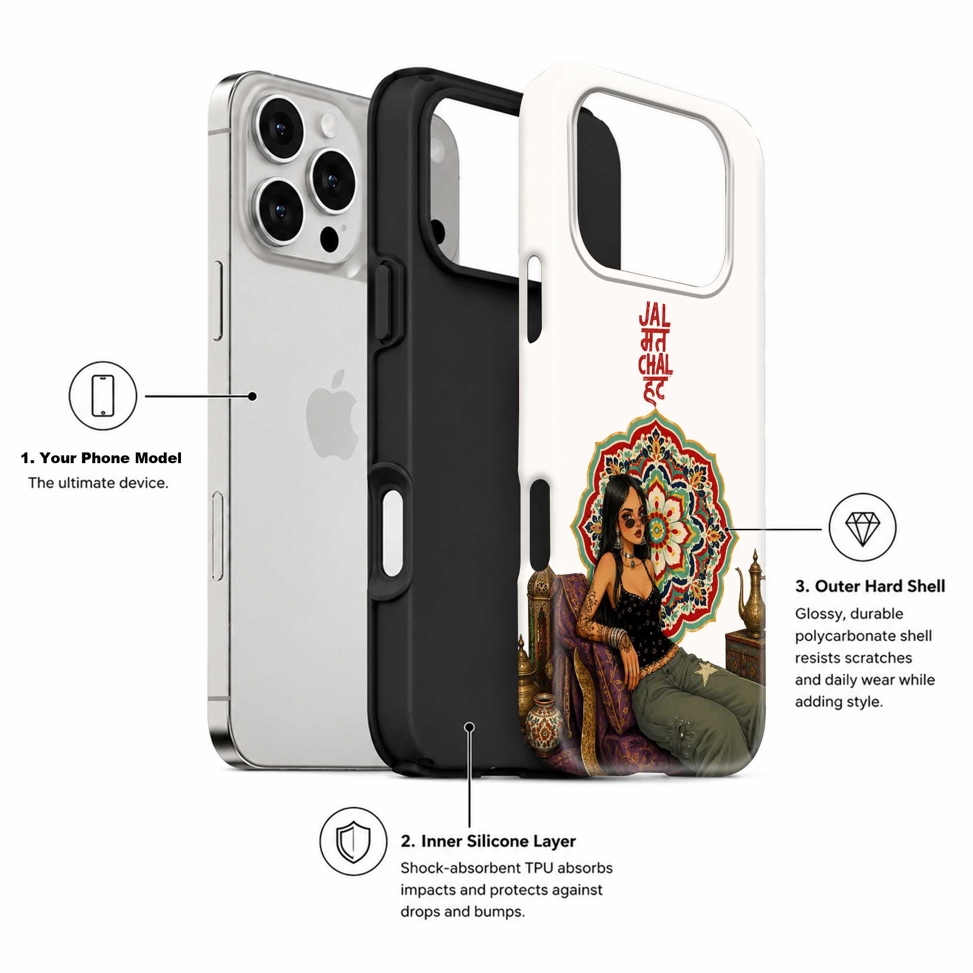 Jal Mat Chal Hat Dual Guard Case