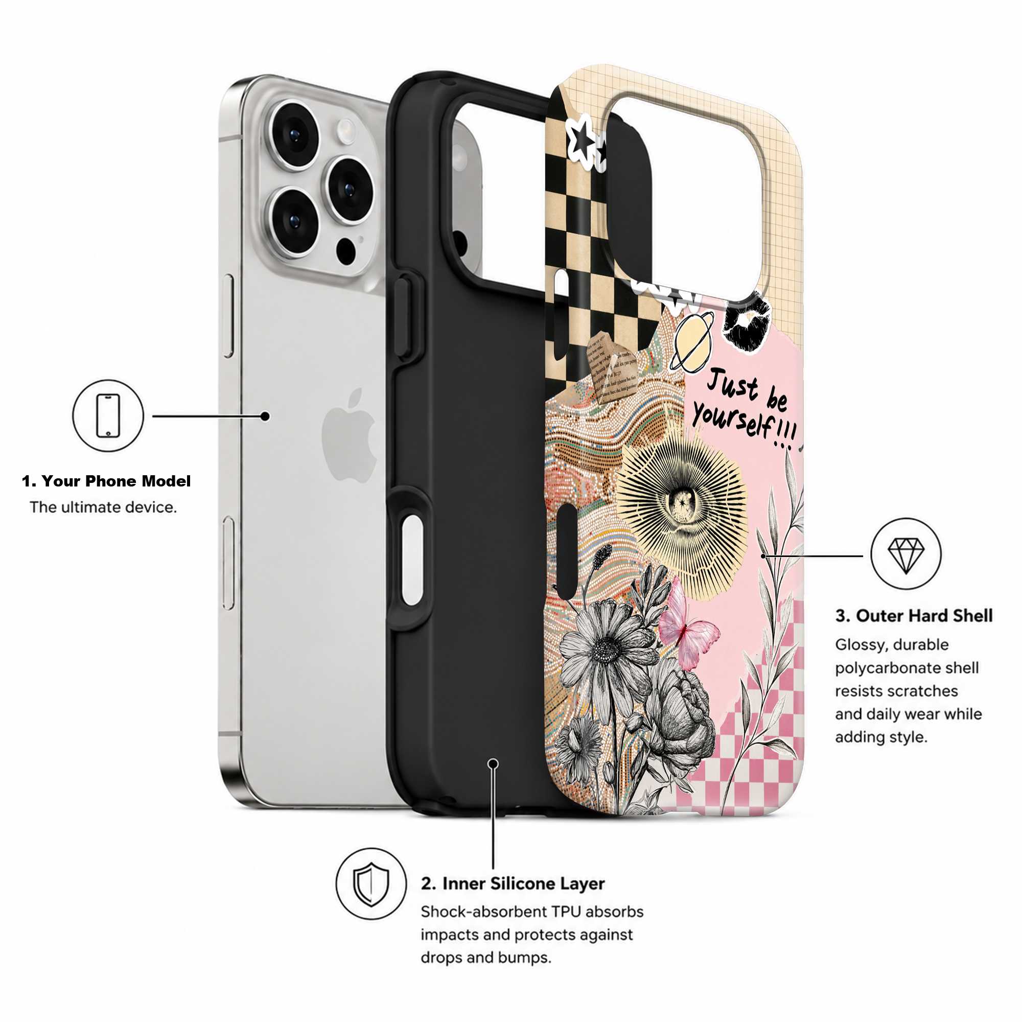 Just Be Yourself Dual Guard Case