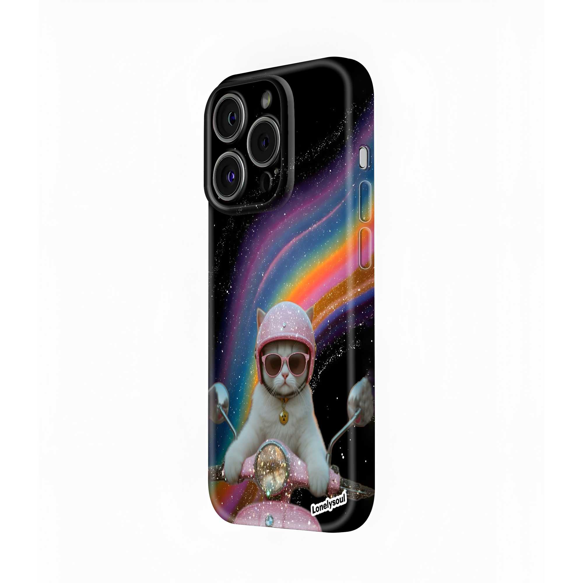 Kitty on Wheels Glossy Hard Case