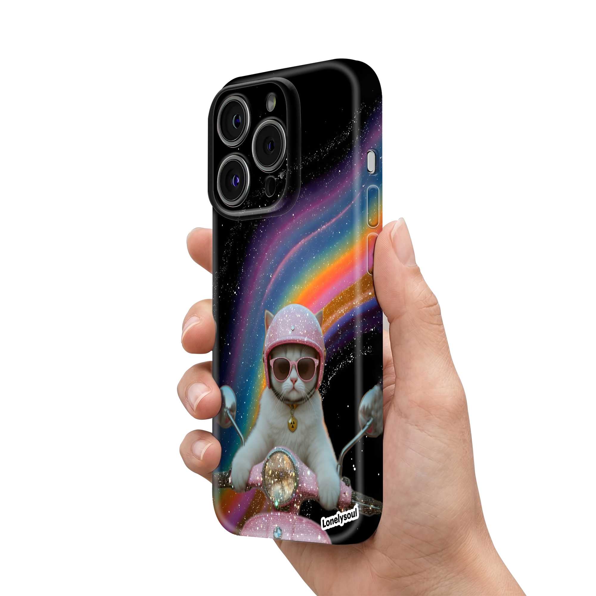 Kitty on Wheels Glossy Hard Case