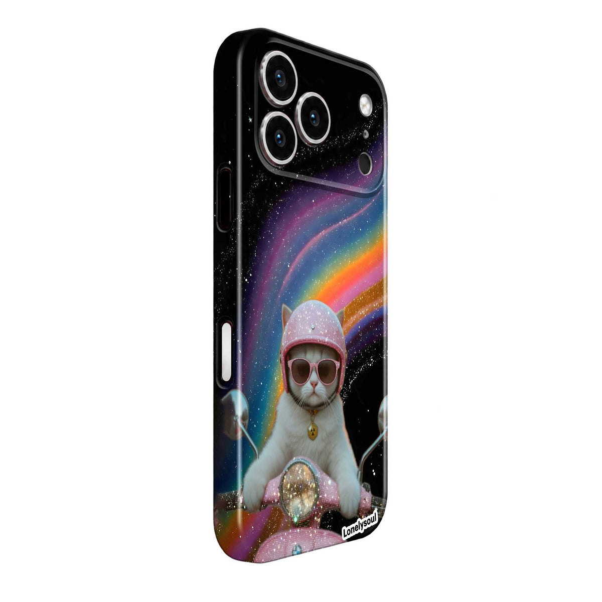 Kitty on Wheels Glossy Hard Case