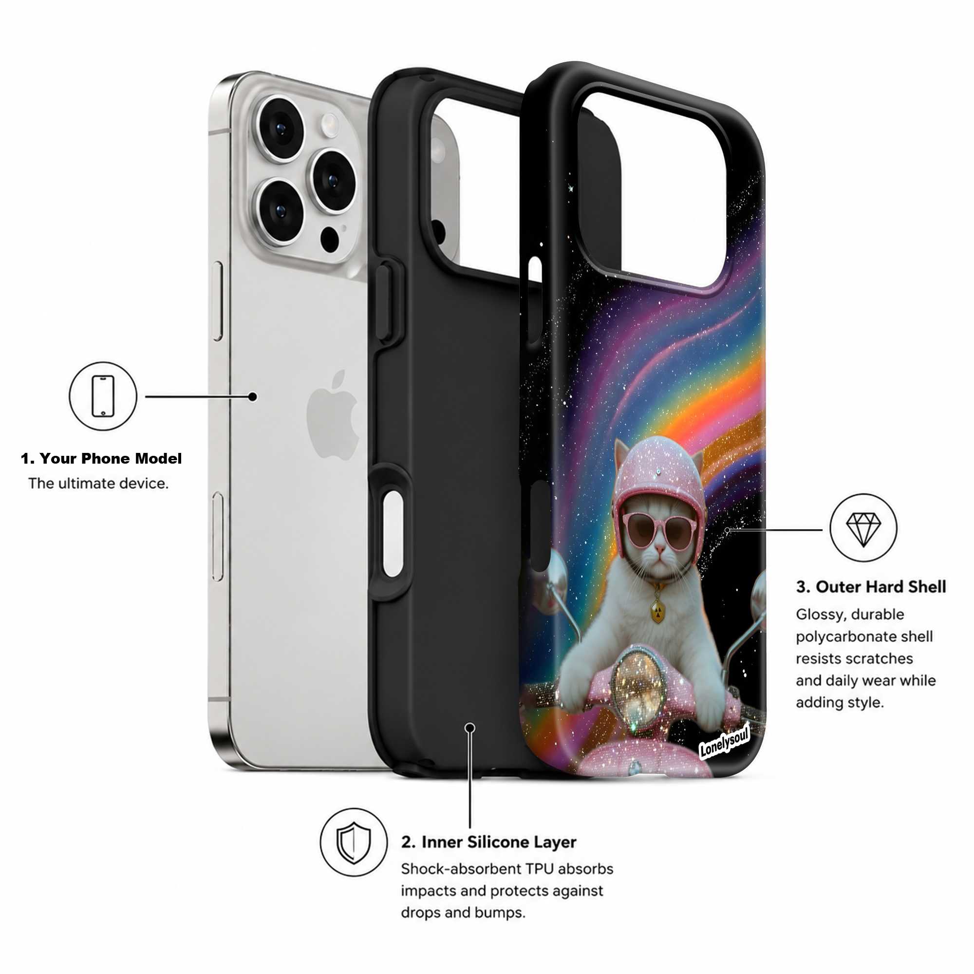 Kitty on Wheels Dual Guard Case