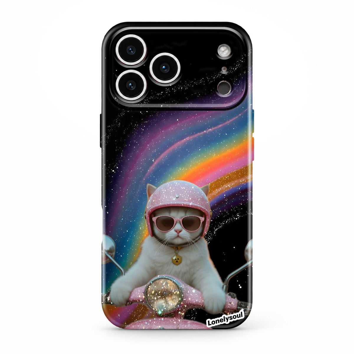 Kitty on Wheels Glossy Hard Case