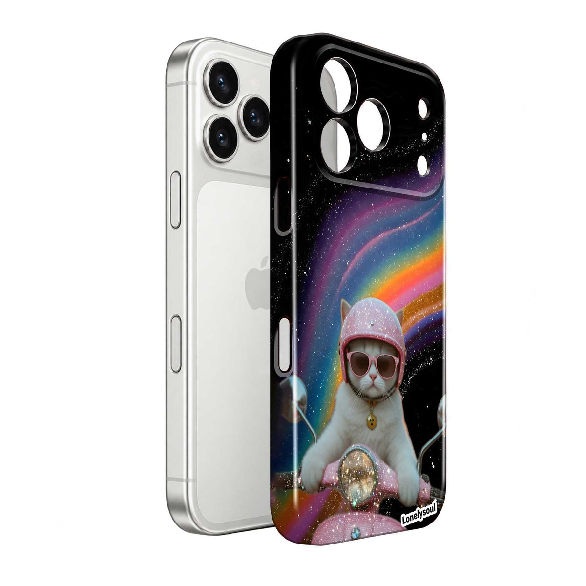 Kitty on Wheels Glossy Hard Case