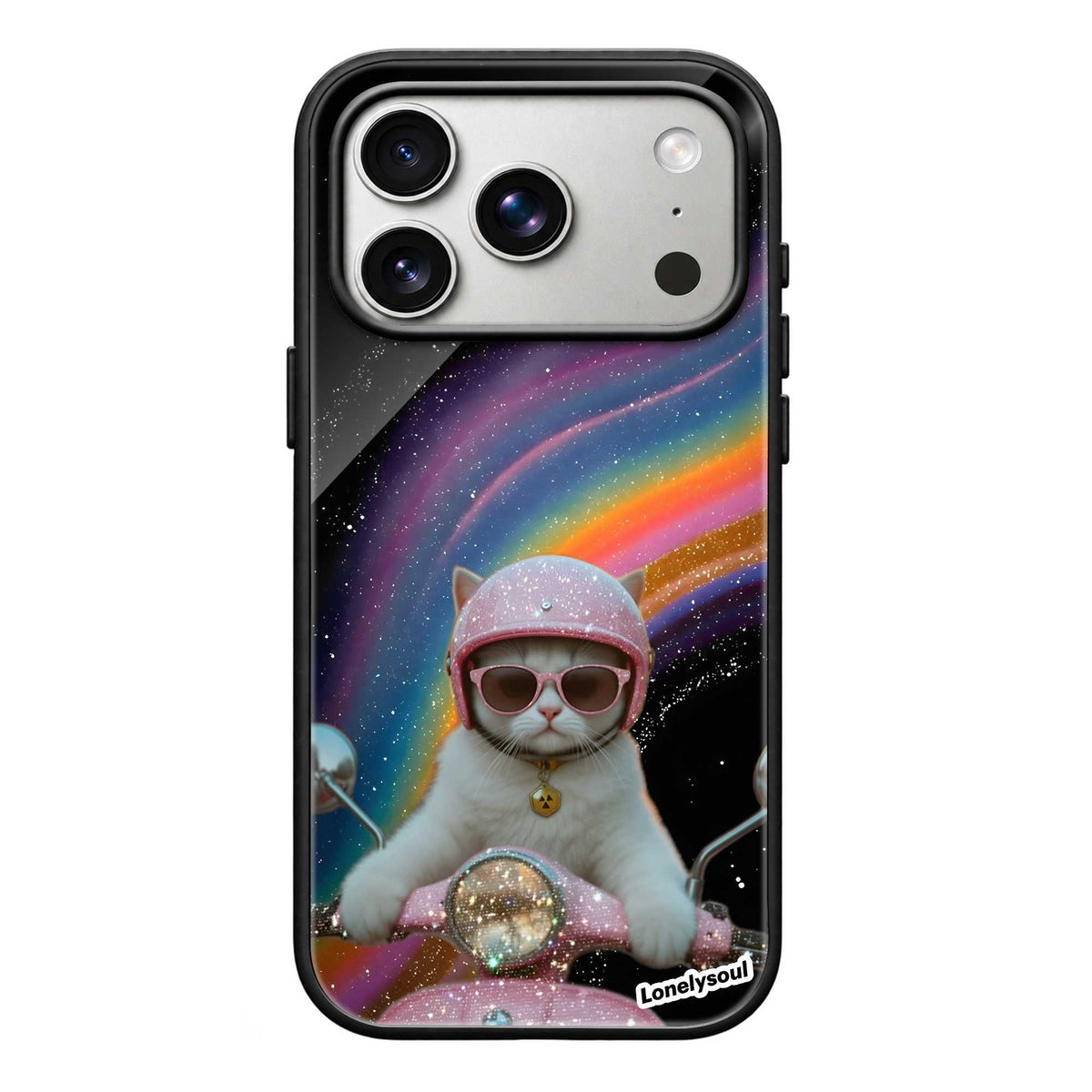 Kitty on Wheels Glass Case