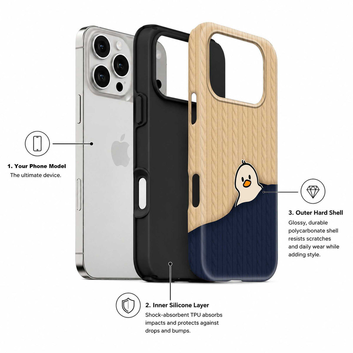 Knit-Knit Duck Dual Guard Case