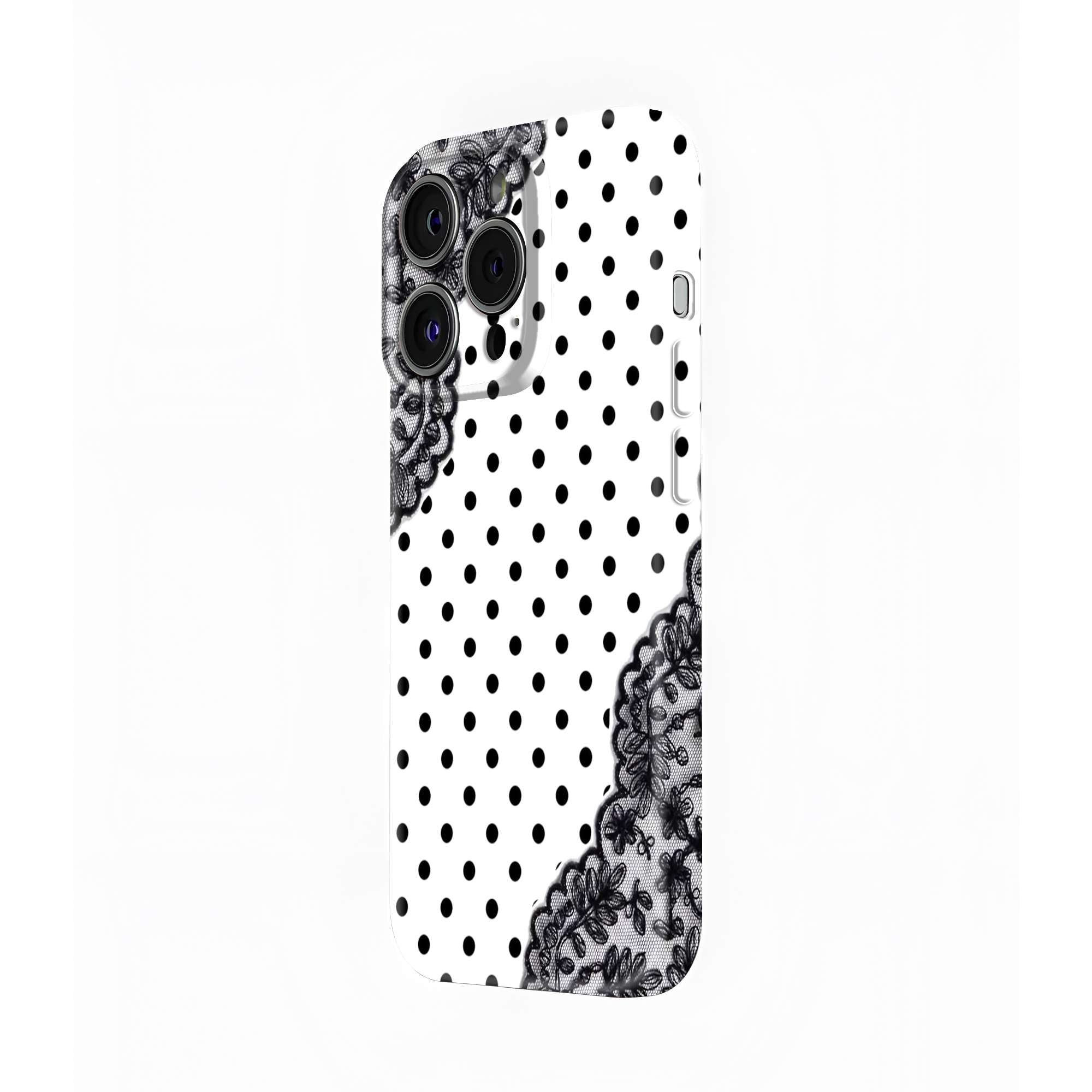 Lace Dots Glossy Hard Case