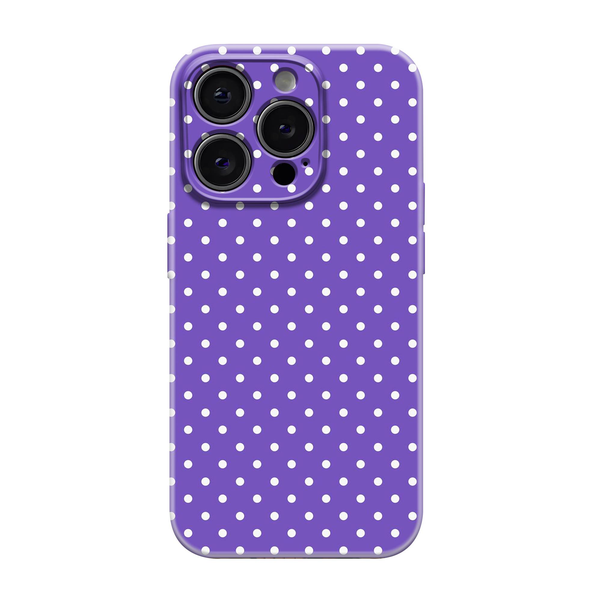 Lavender Dots Glossy Hard Case