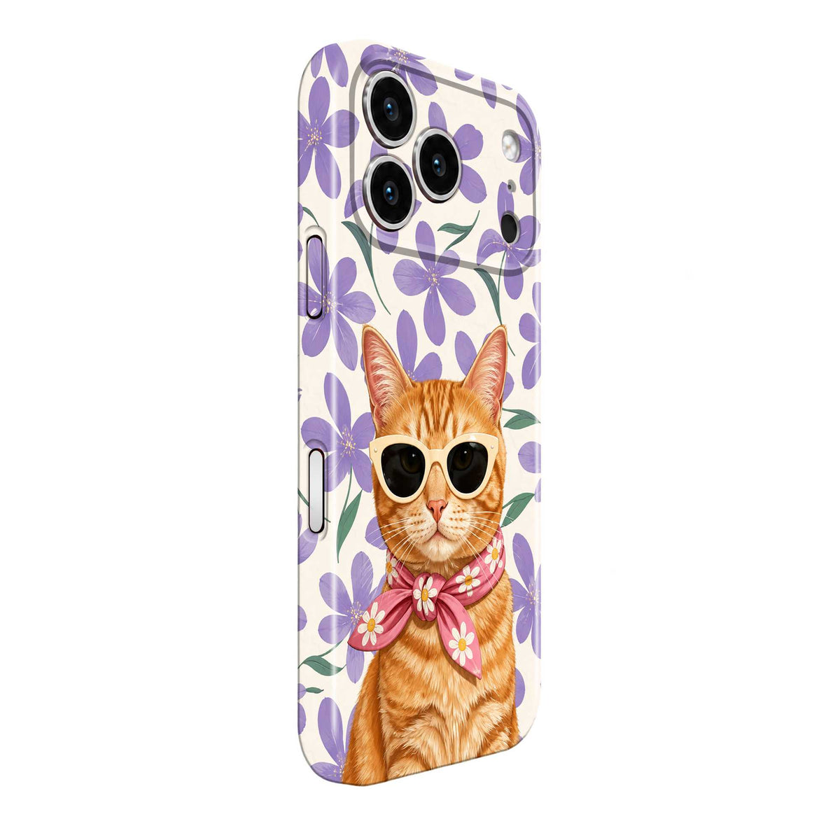 Lavender Kitty Glossy Hard Case