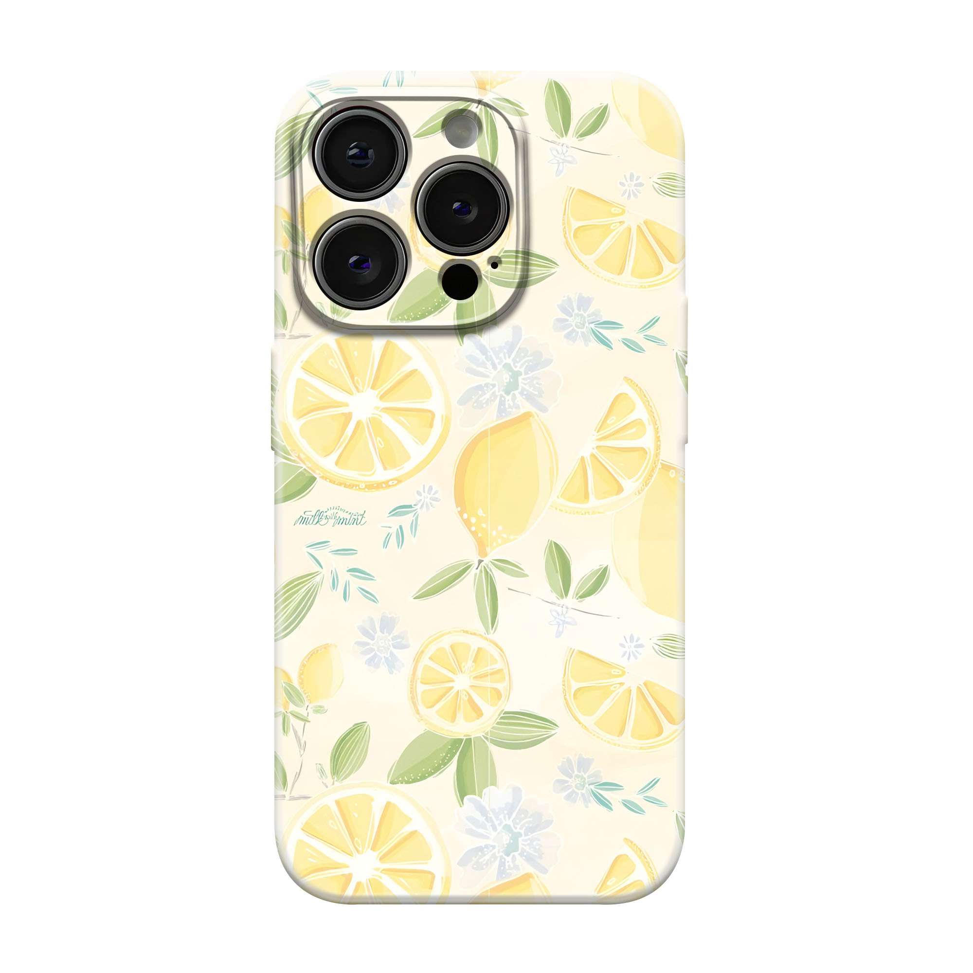Lemon Bloom Glossy Hard Case