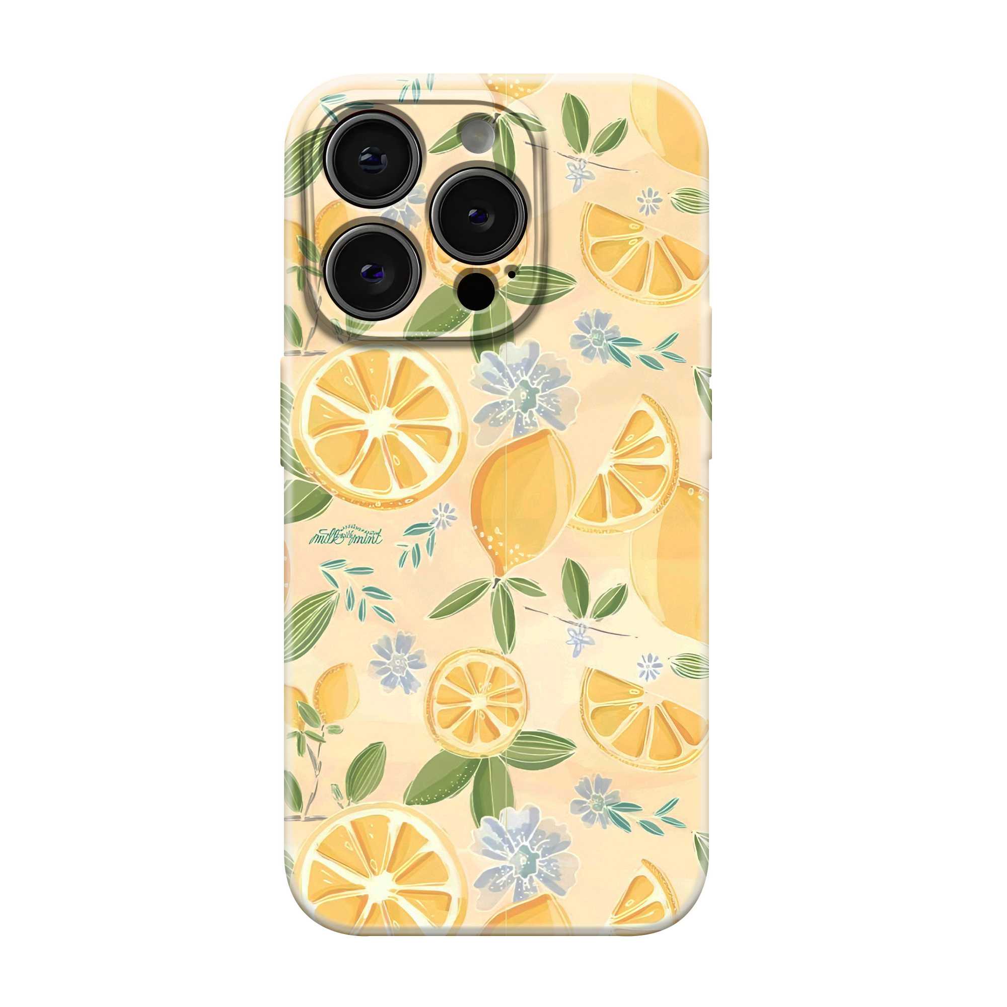 Lemon Bloom Glossy Hard Case